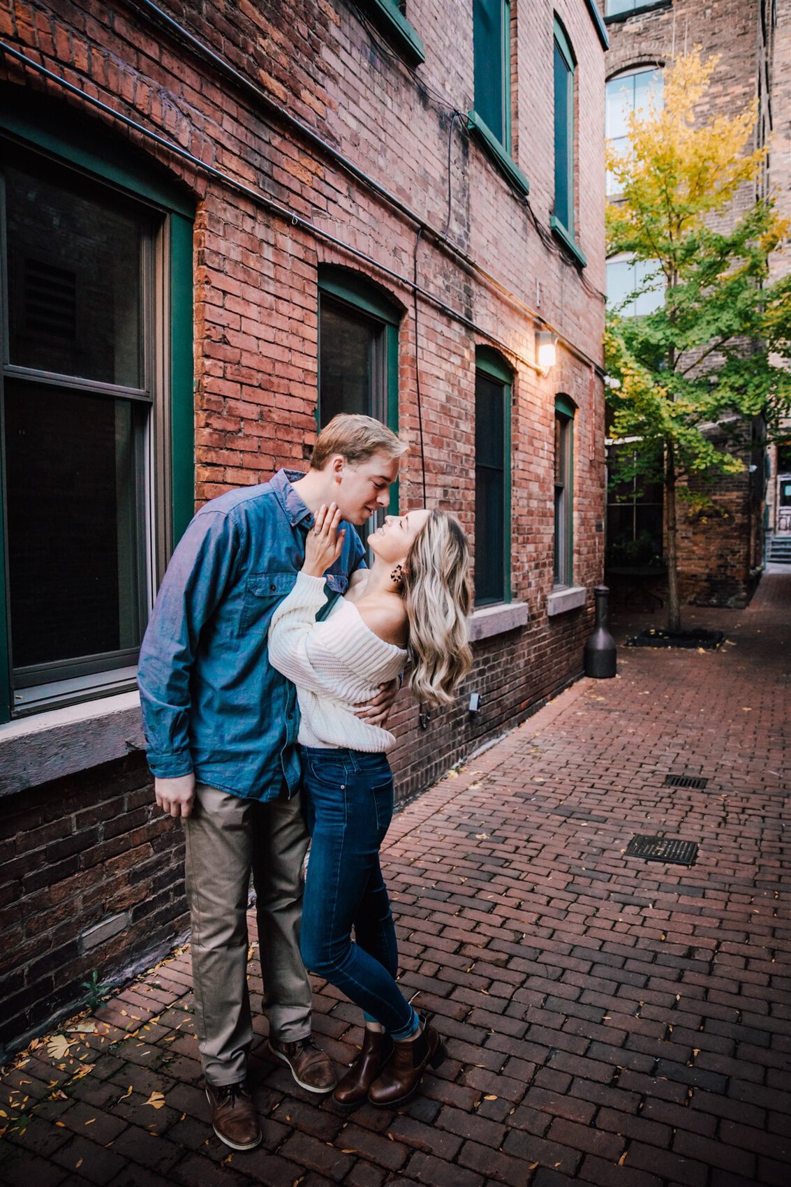 Amara & Garrett Downtown Syracuse Engagement Session Fall 2020 