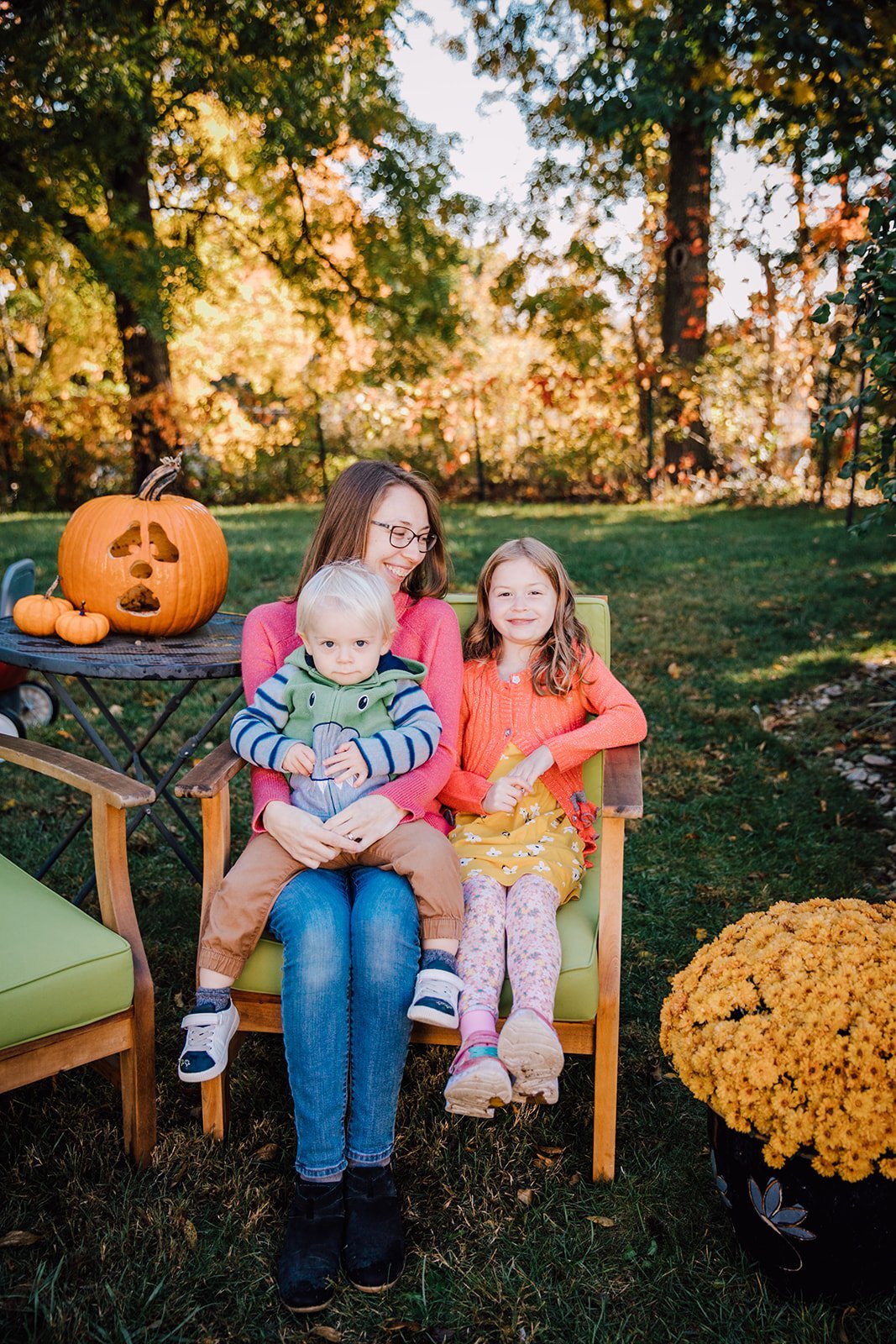 Newton Backyard Family Pictures Fall 2020