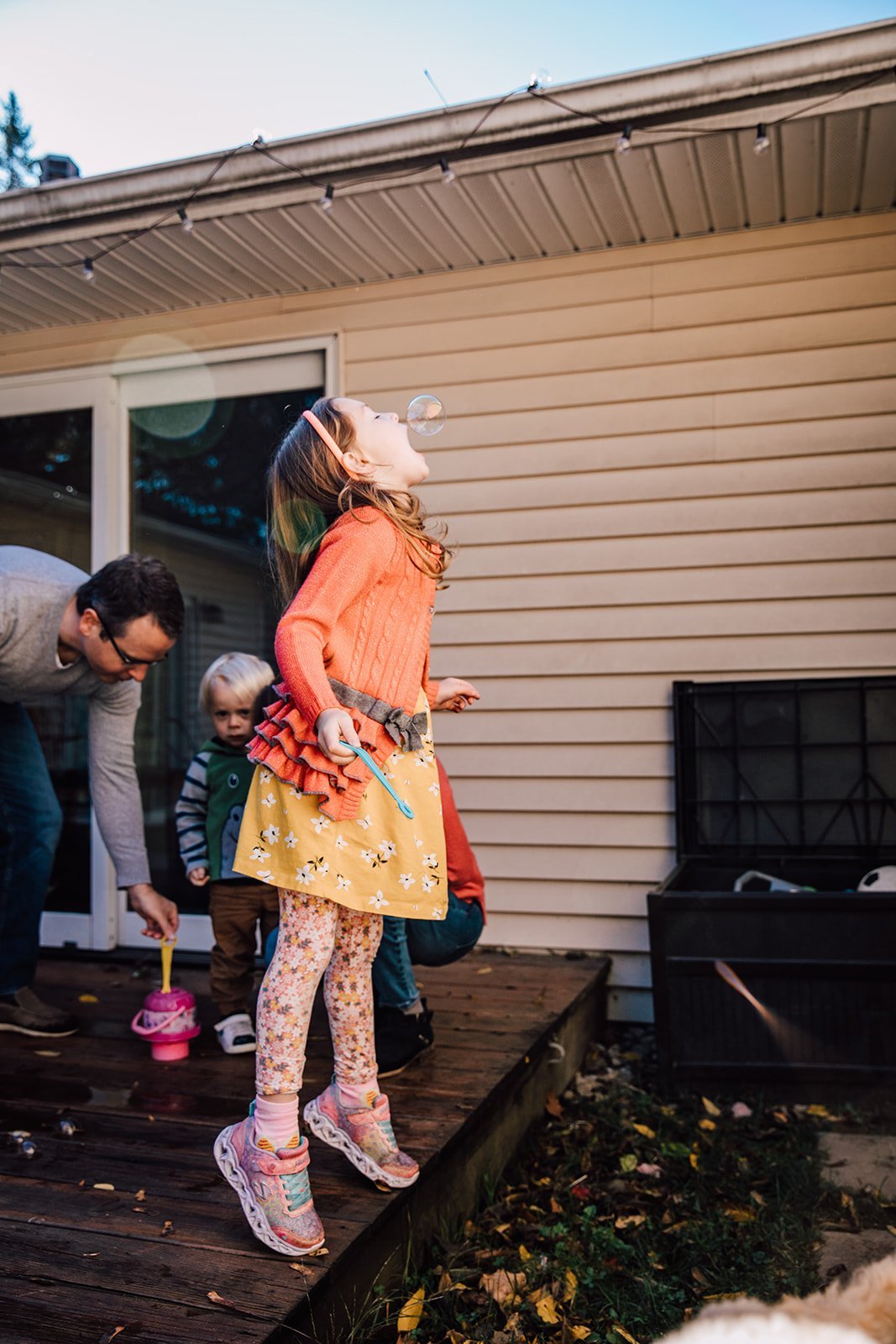 Newton Backyard Family Pictures Fall 2020