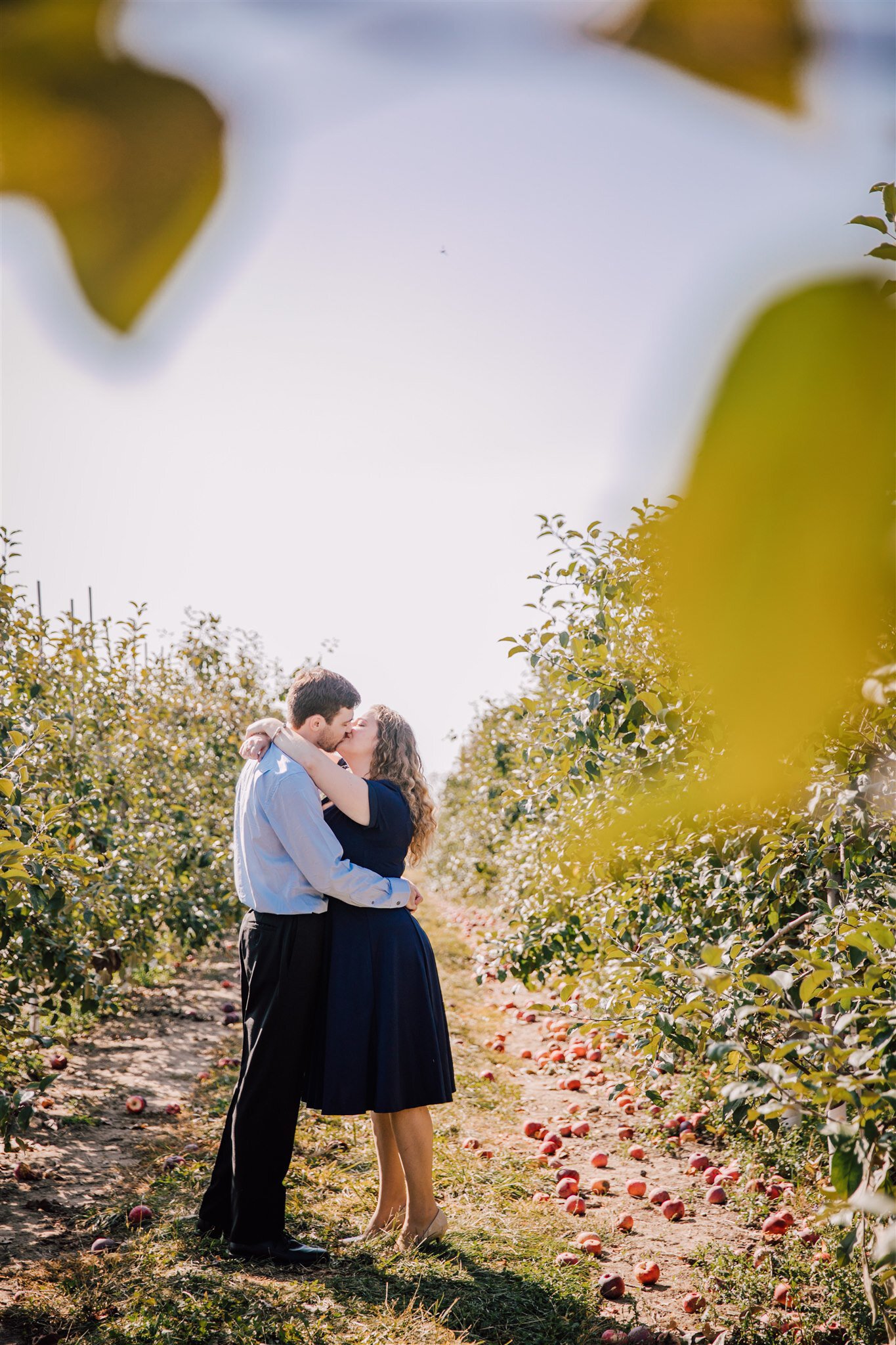 Marisa & Alex's Apple Orchard Engagement Pictures 2021