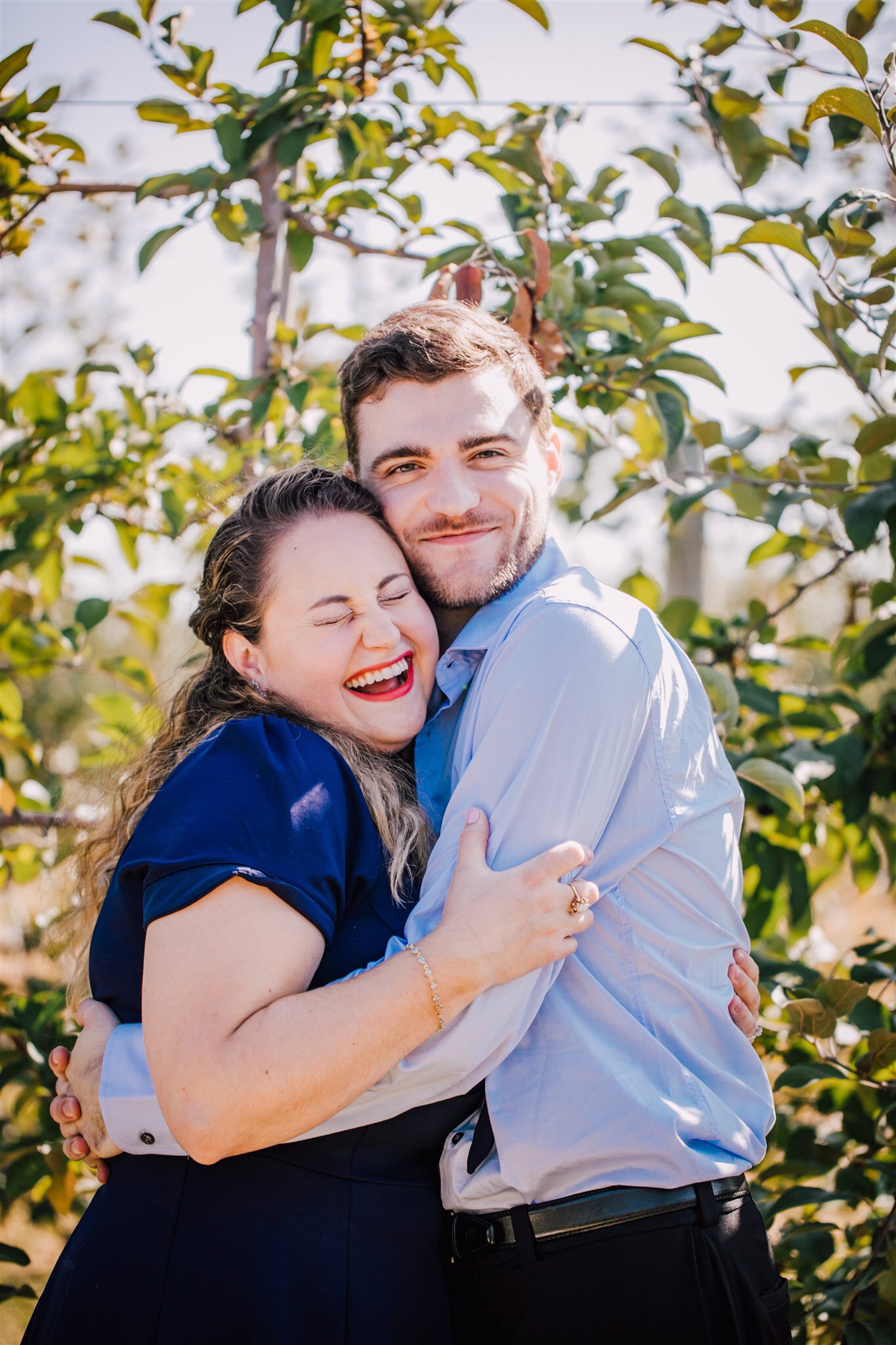 Marisa & Alex's Apple Orchard Engagement Pictures 2021