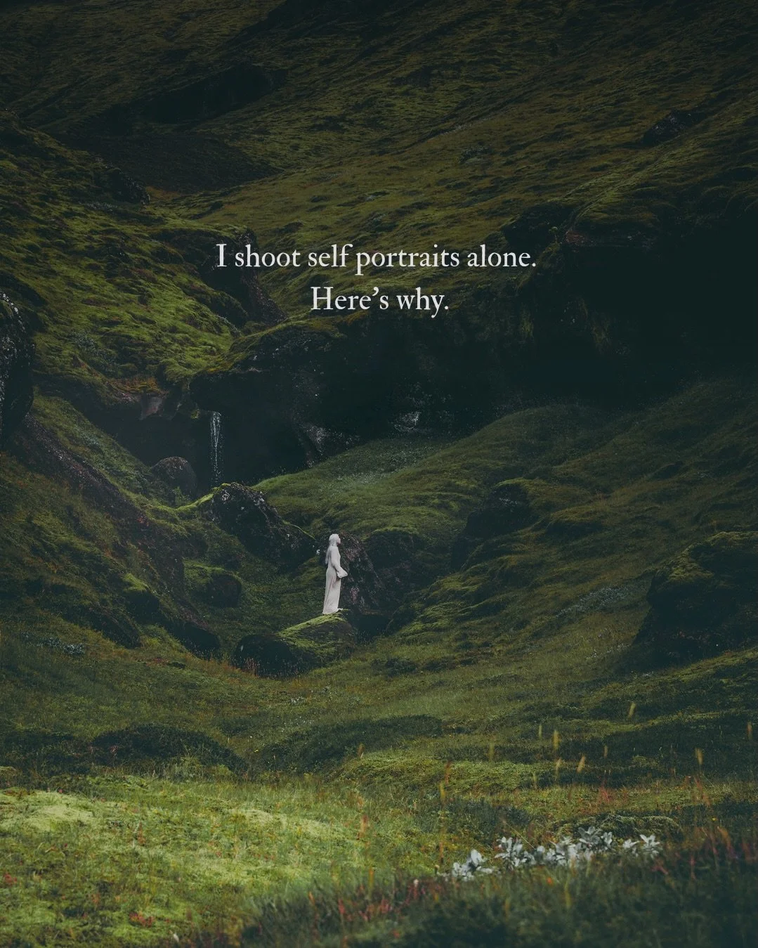 Self portrait photography has become one of the most important practices in my creative life. Not only because of the photos themselves, but because of what happens when I&rsquo;m alone in nature with my camera, following a feeling I can&rsquo;t quit