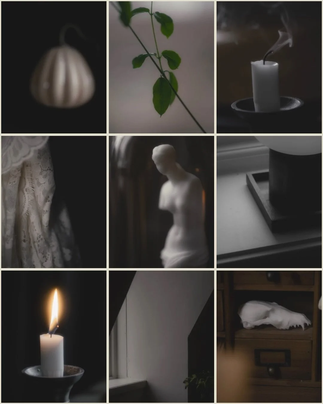 The Samhain vibes are up, the veils are thin and spooky season is peaking 🕯️

#visualpoetry #photomoodboard #samhainvibes