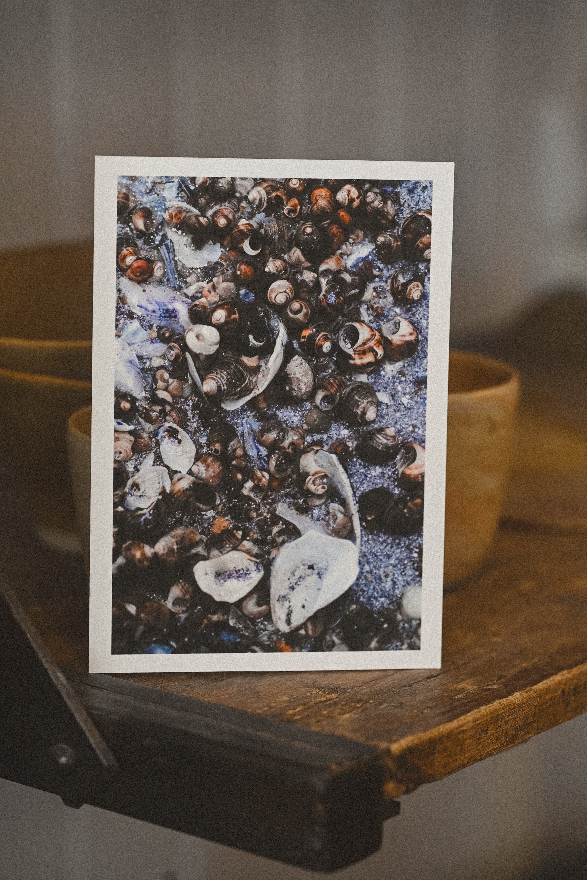 Scattered houses art card