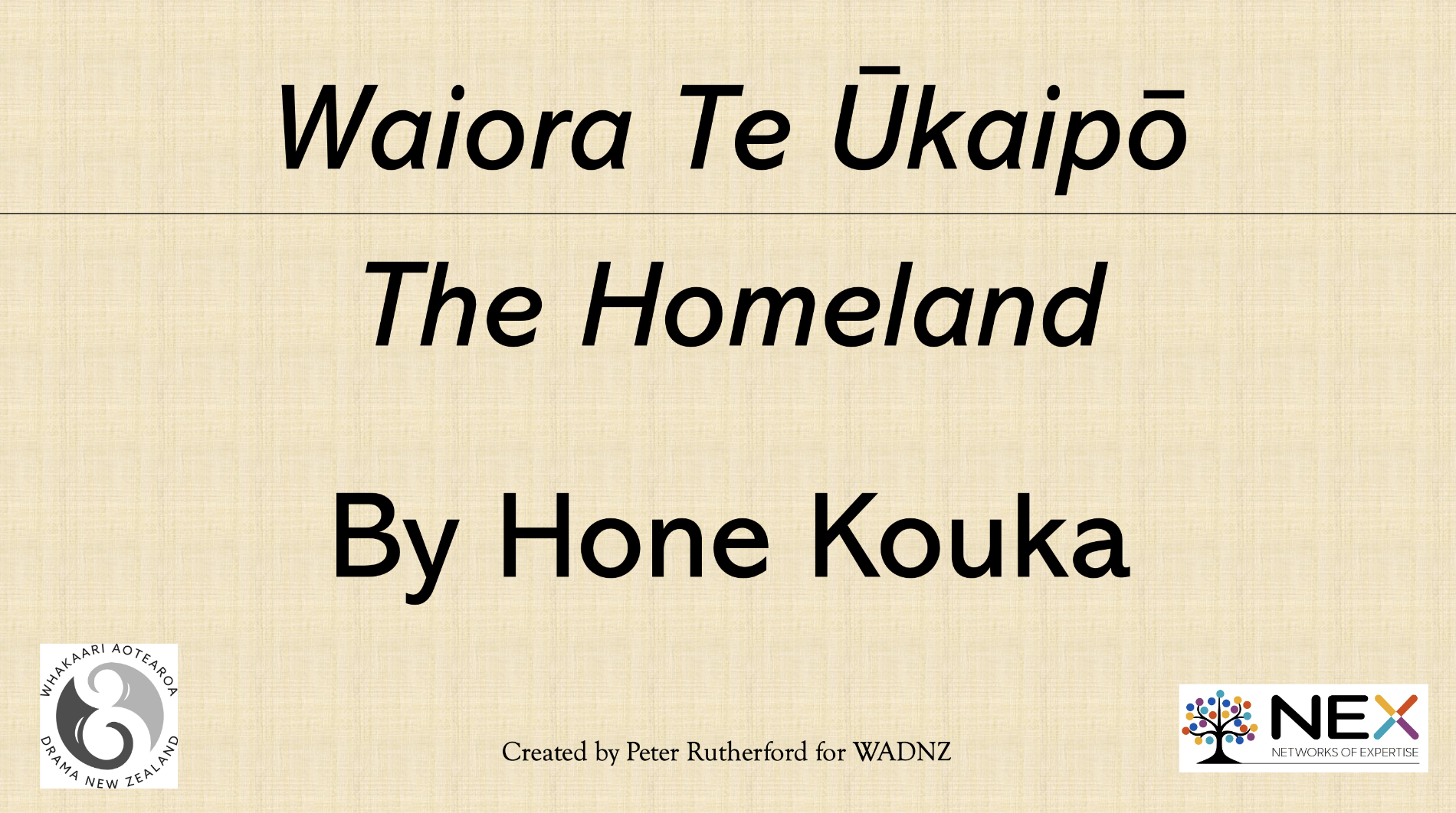 Waiora Powerpoint Slide