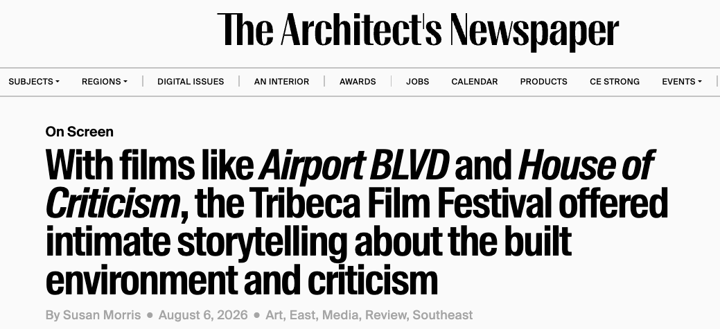 Two world premieres took the built environment and criticism as their subjects, respectively: Airport BLVD, a film from Alejandro Hendricks that explores the impacts of gentrification in Austin; and House of Criticism, an intimate documentary that ta