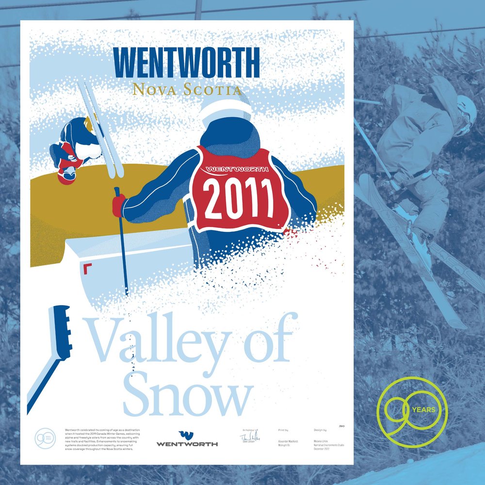 Valley of Snow limited edition poster — Wentworth