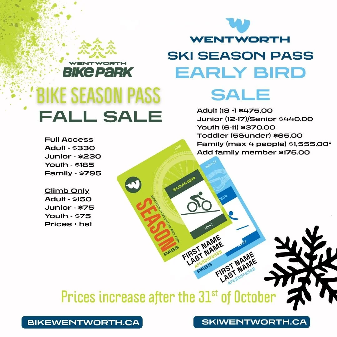 ⏰ October 31 is your last chance to grab a discounted Ski Wentworth Season Pass before prices jump to regular pricing! Don’t miss your opportunity to lock in your winter fun and save before it’s gone.
🔥 Plus — for the first time e