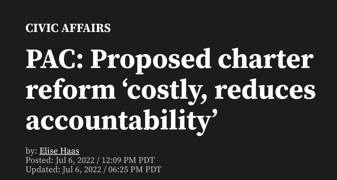 Proposed charter reform costly, confusing and reduces accountability