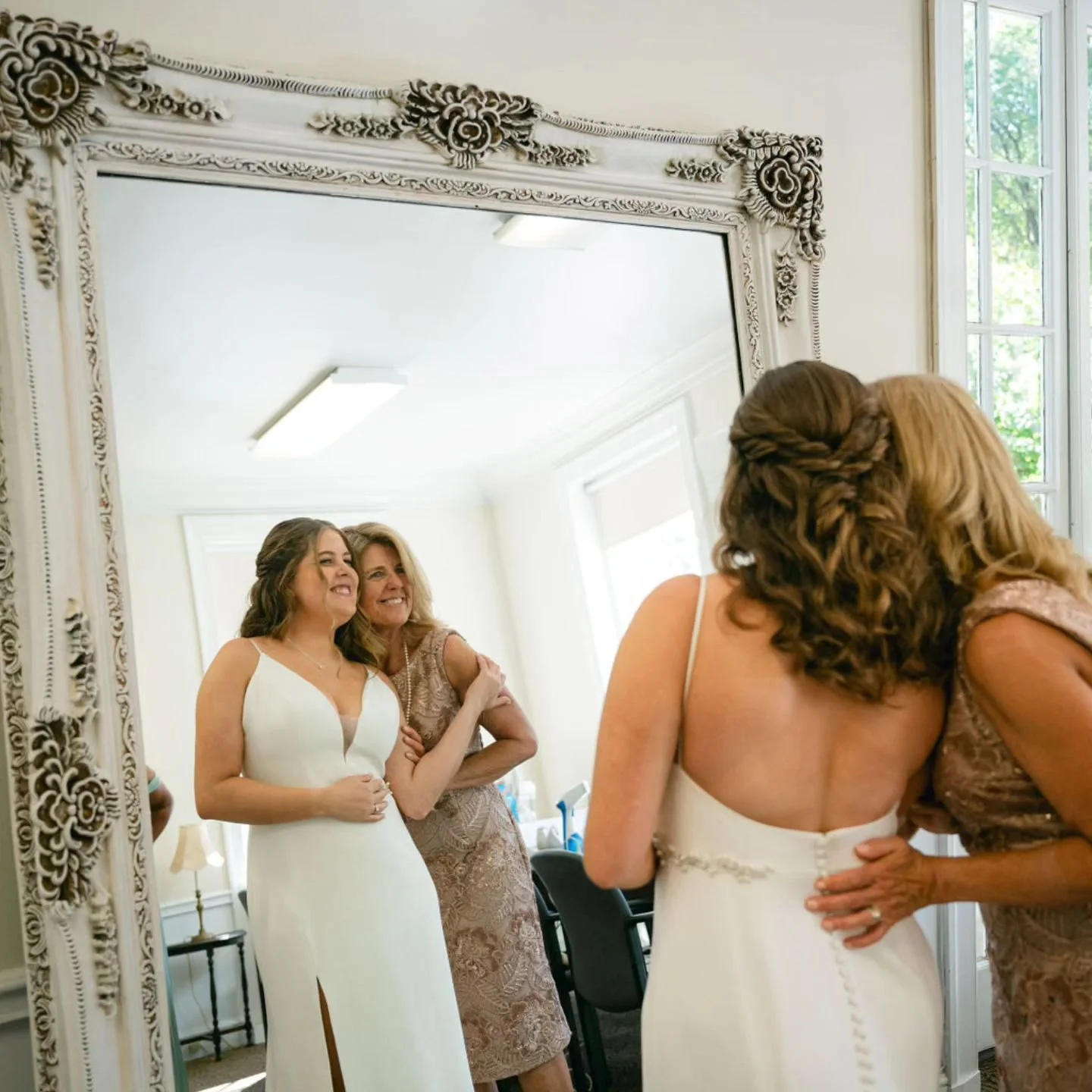 One last beauty check with Mom before walking down the aisle 🤍

Vendors: 
Venue: @woodendsanctuary 
Coordination: @whimsyfleurstyling 
Florals: @nanafloral_event 
Captured by: @crystalfinneganphotography 
Bride: @caseyherch 
Dress: @flairboston @jen