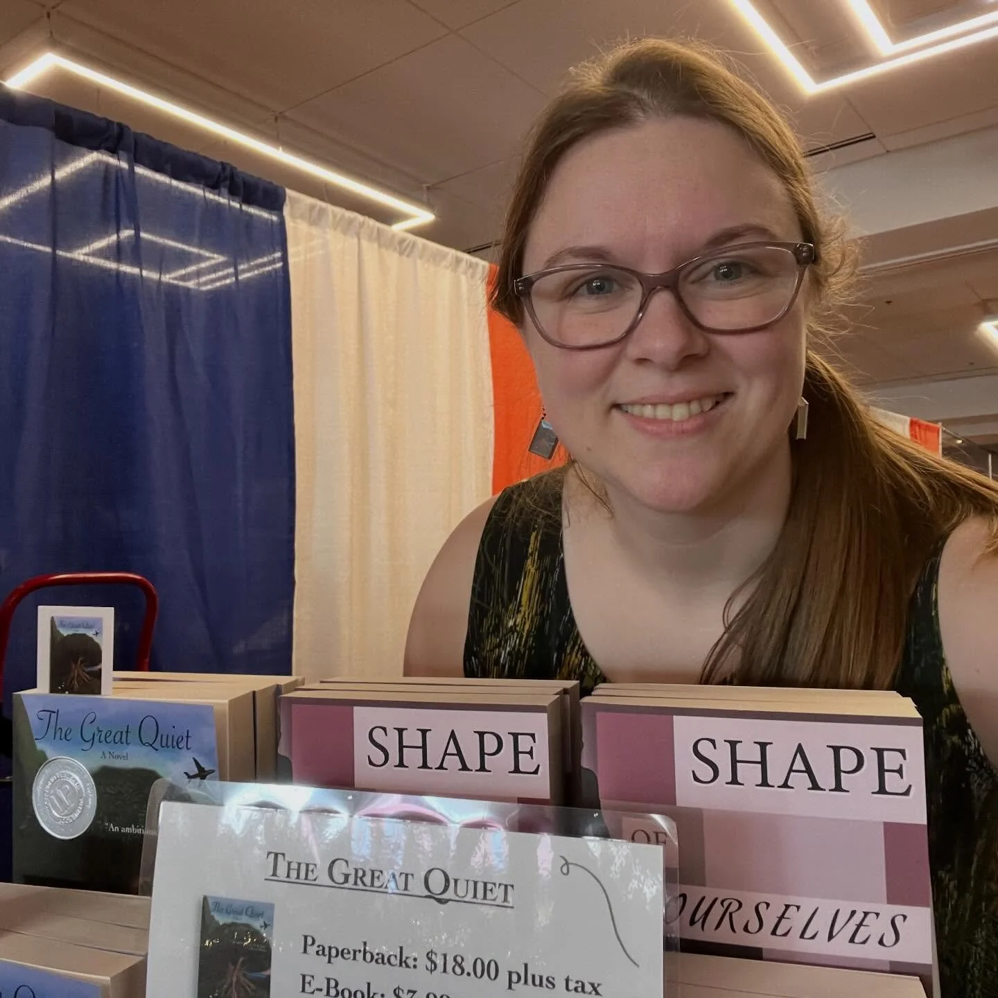 So excited to be tabling at #amysslumberparty with my pals from the Wandering Wordsmiths! I&rsquo;ll be here all night in the Crossroads Ballroom.