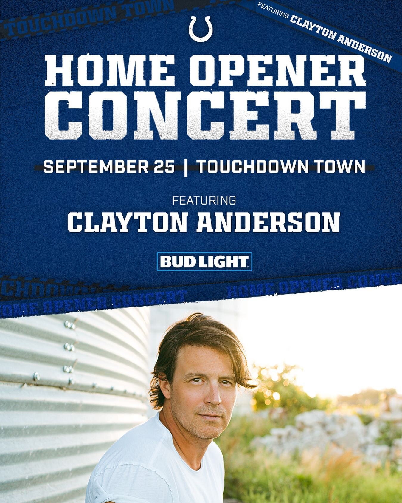 Let&rsquo;s go @colts fans! Come celebrate the sept 25th Home Opener against the chiefs with me! 10a in Touchdown Town ⚡️