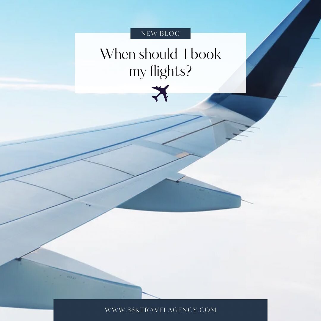 &ldquo;When should I book my flight?&rdquo;

This is our most commonly asked question. We&rsquo;ll address some of our best tips on finding out how and when to book your trip for the best price! 

Link in bio!