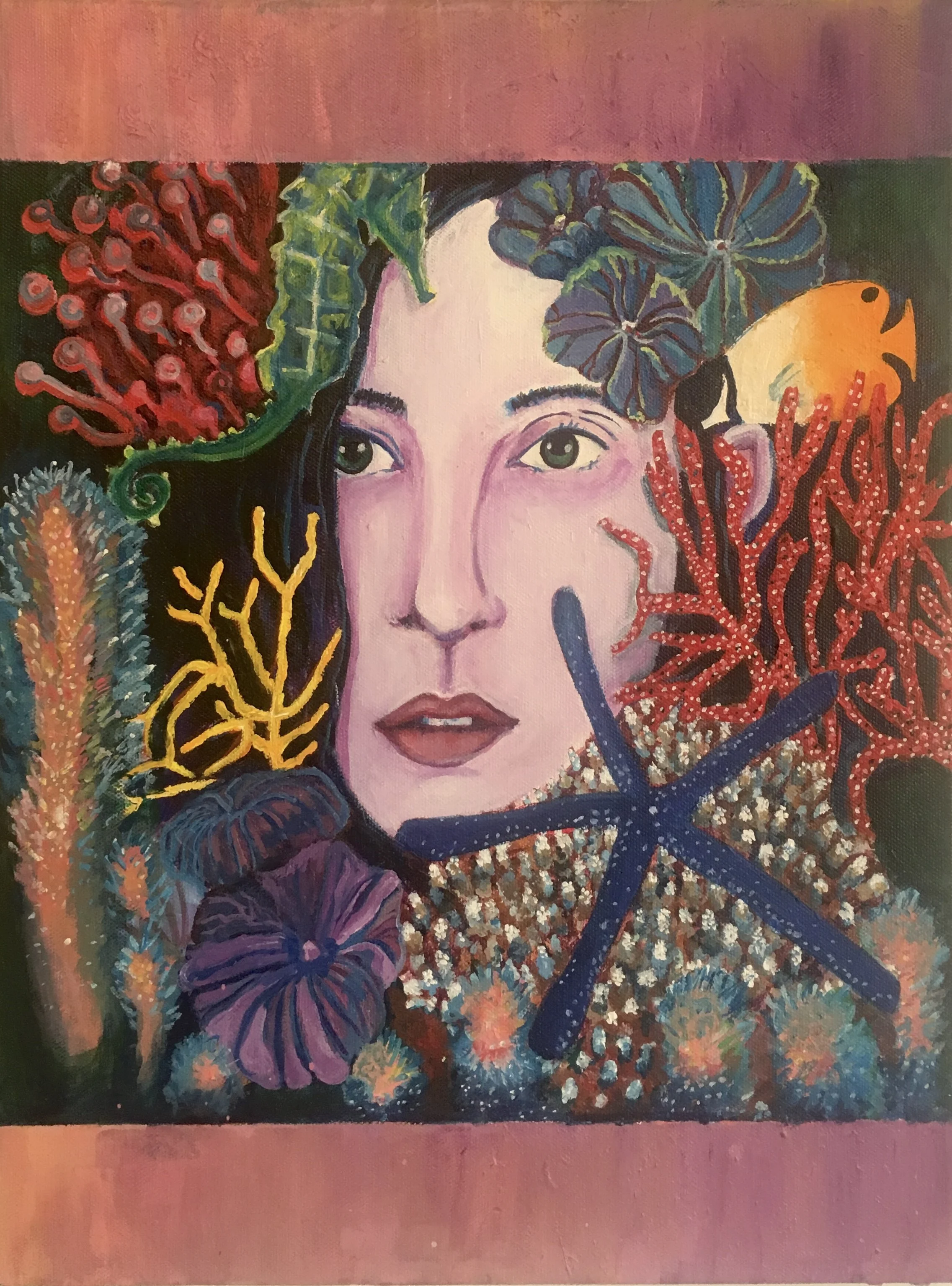 "Dream reef", acrylic on canvas