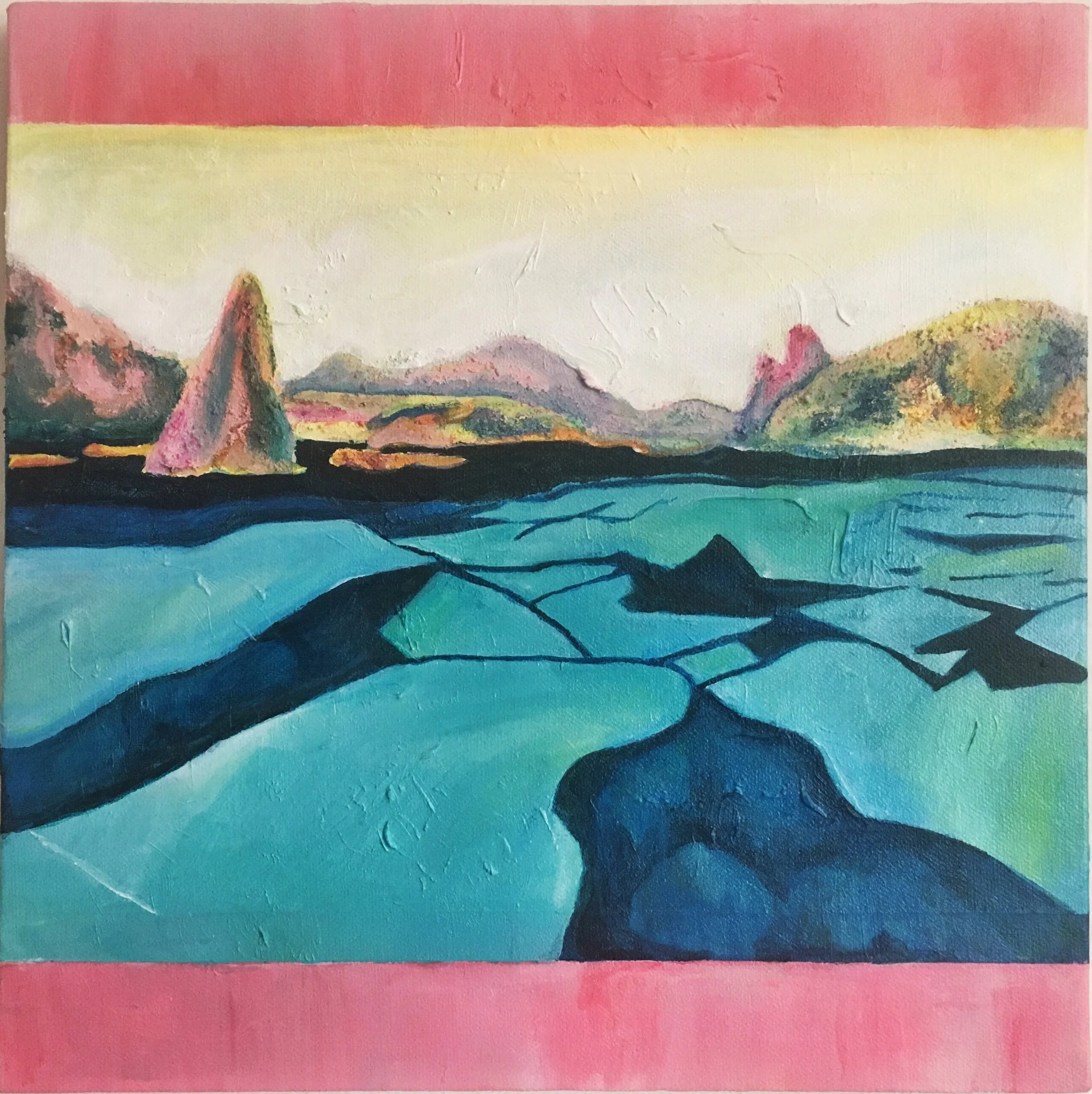 "Upper Peninsula", acrylic on canvas
