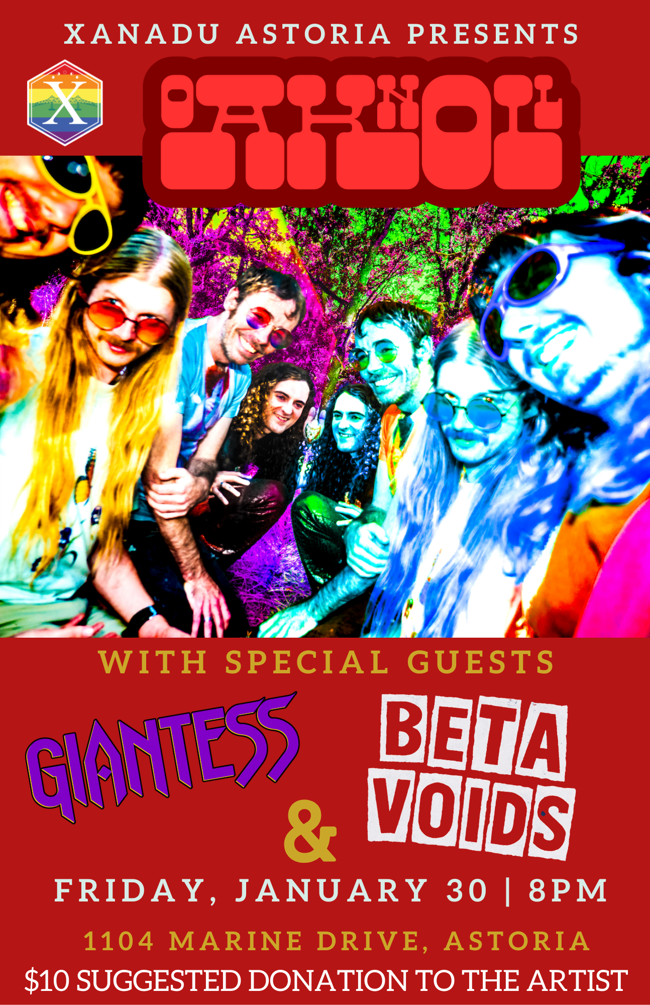 Oaknoll Live wtih Special Guests Giantess and Beta Voids