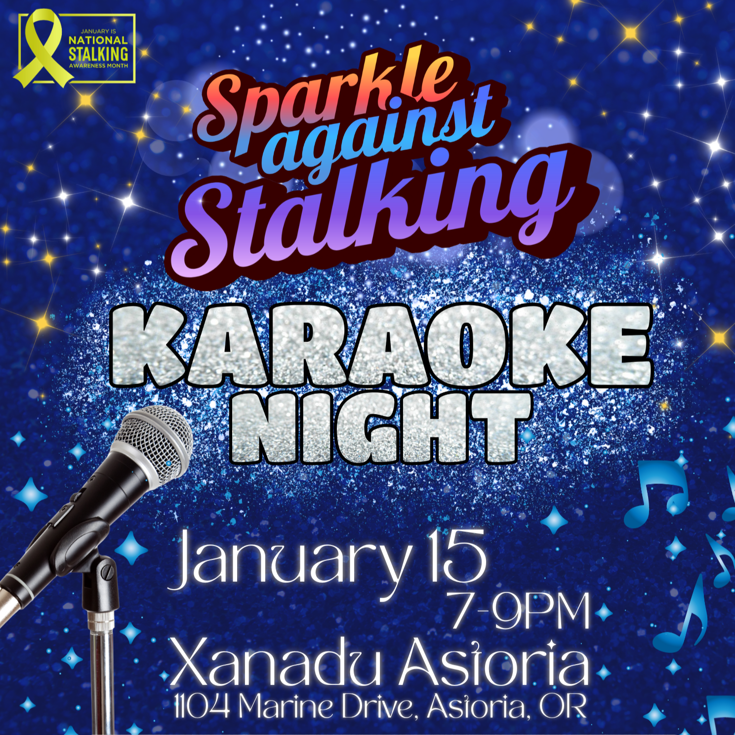 Sparkle Against Stalking Karaoke Night