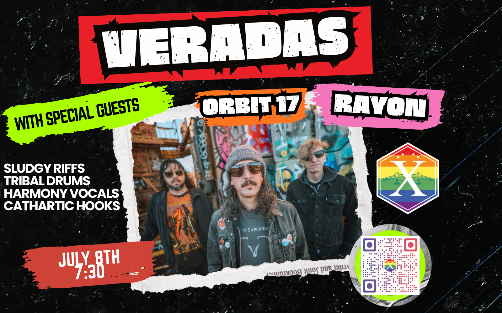 Veradas with Special Guests: Orbit 17 &amp; Rayon (Live)