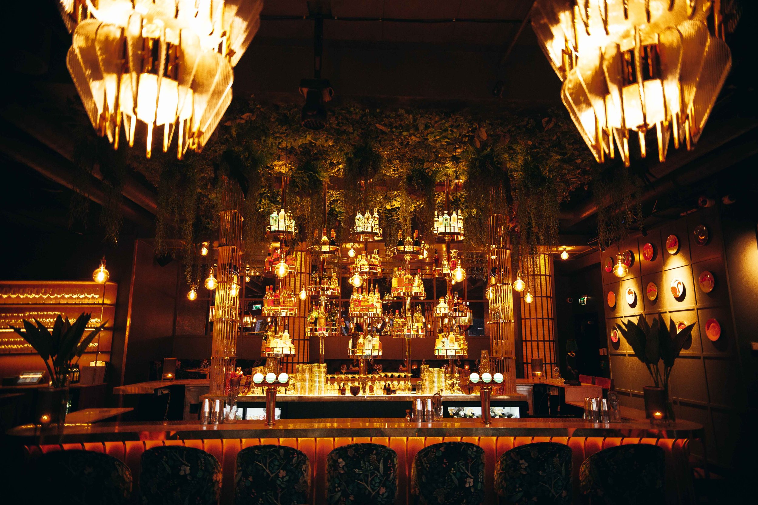 The legendary bar at Amazonia is the heart of the venue