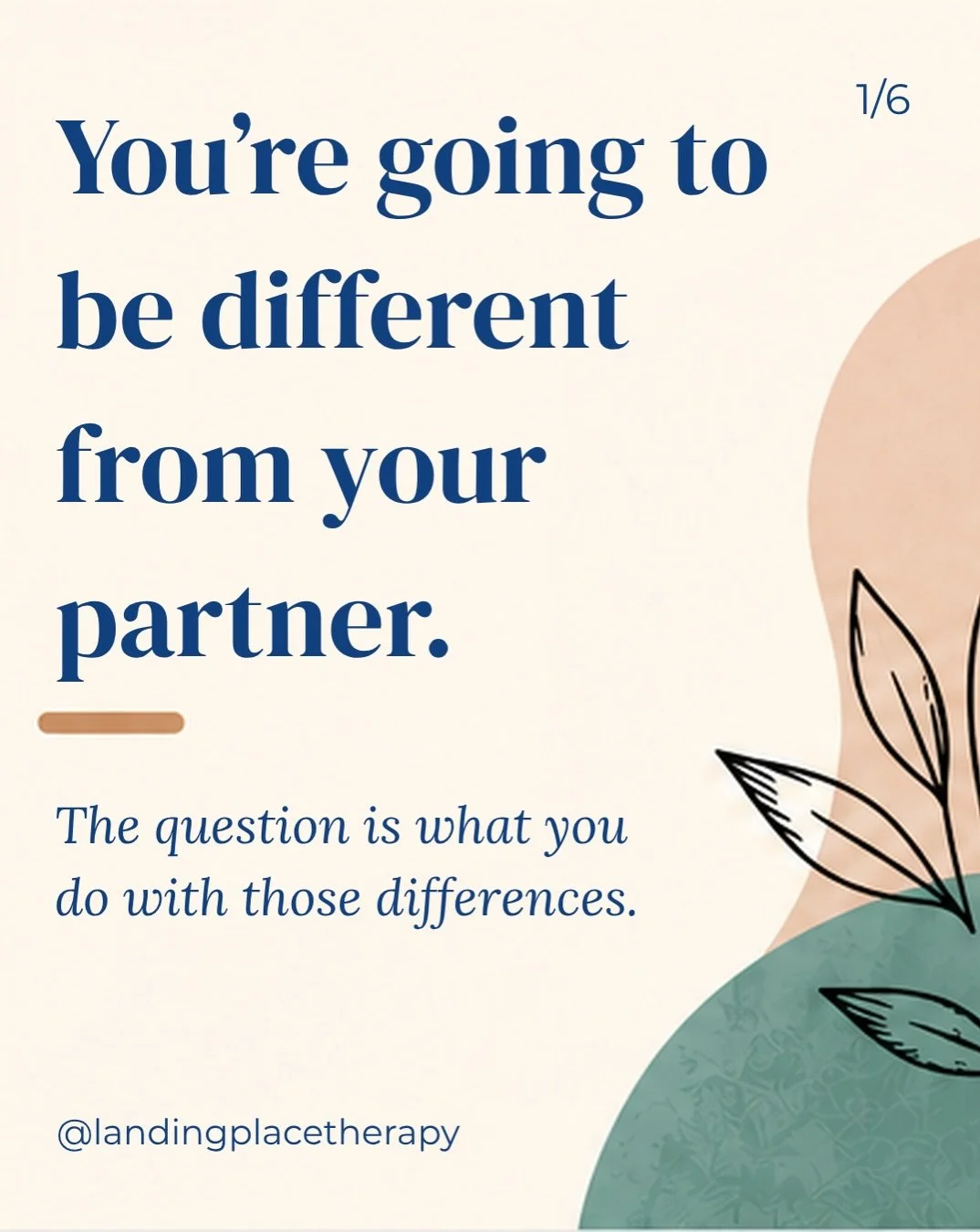 One of the things I notice a lot in couples work: sometimes the problem isn&rsquo;t that something is wrong between you.

You&rsquo;re just different.

One person puts more energy into work. One feels a stronger sense of obligation to family. One wan