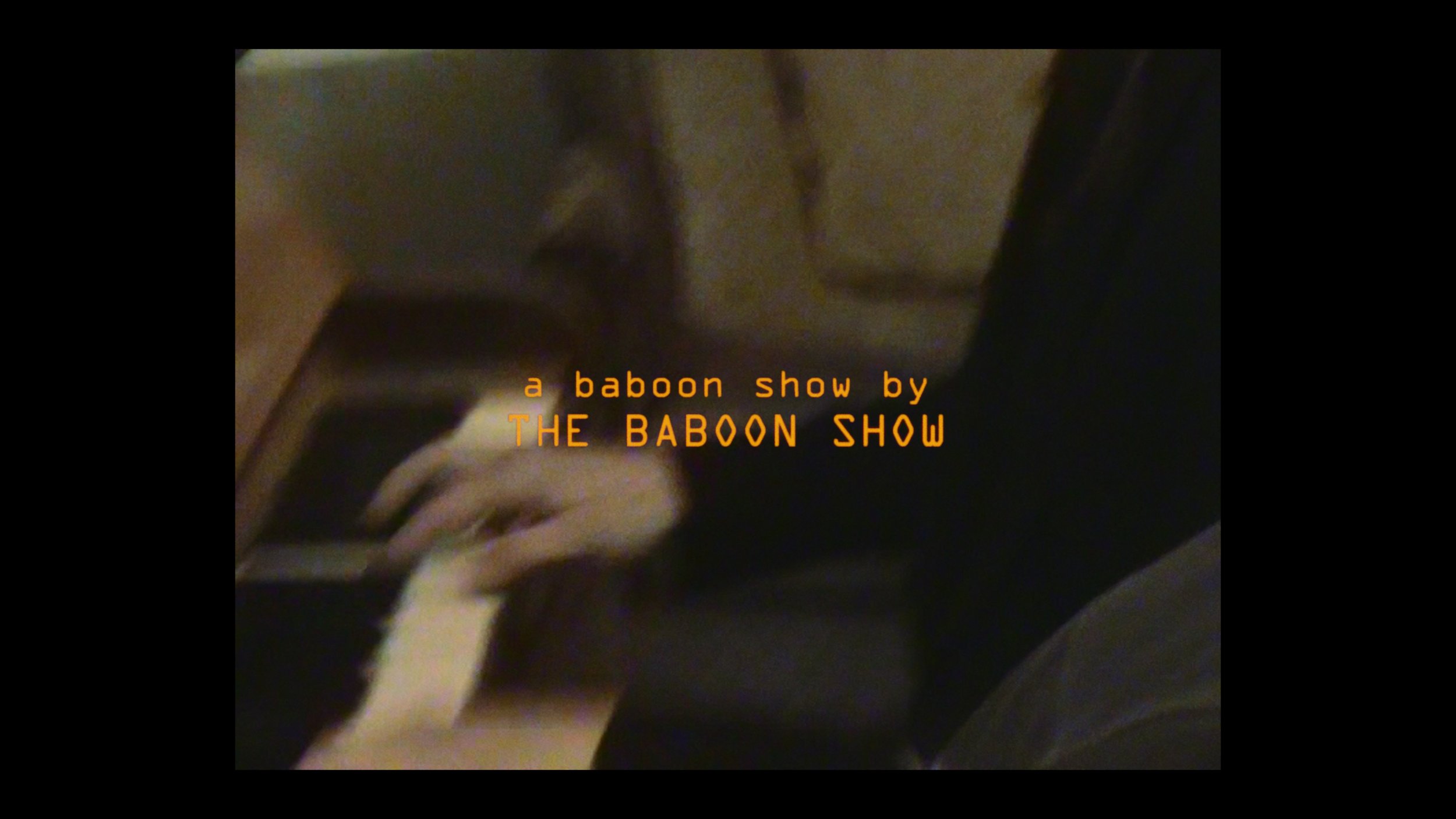 A BABOON SHOW BY THE BABOON SHOW