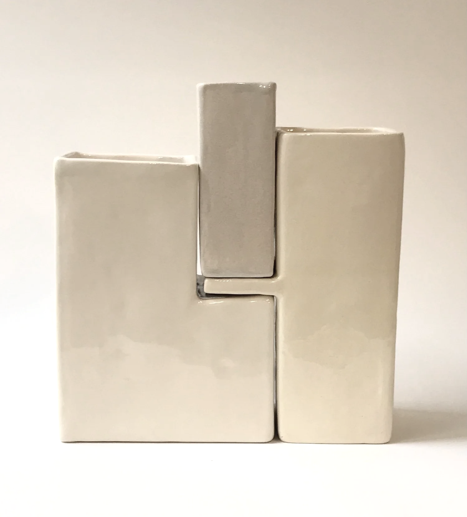 BLOC, vase 3 en1 Blanc