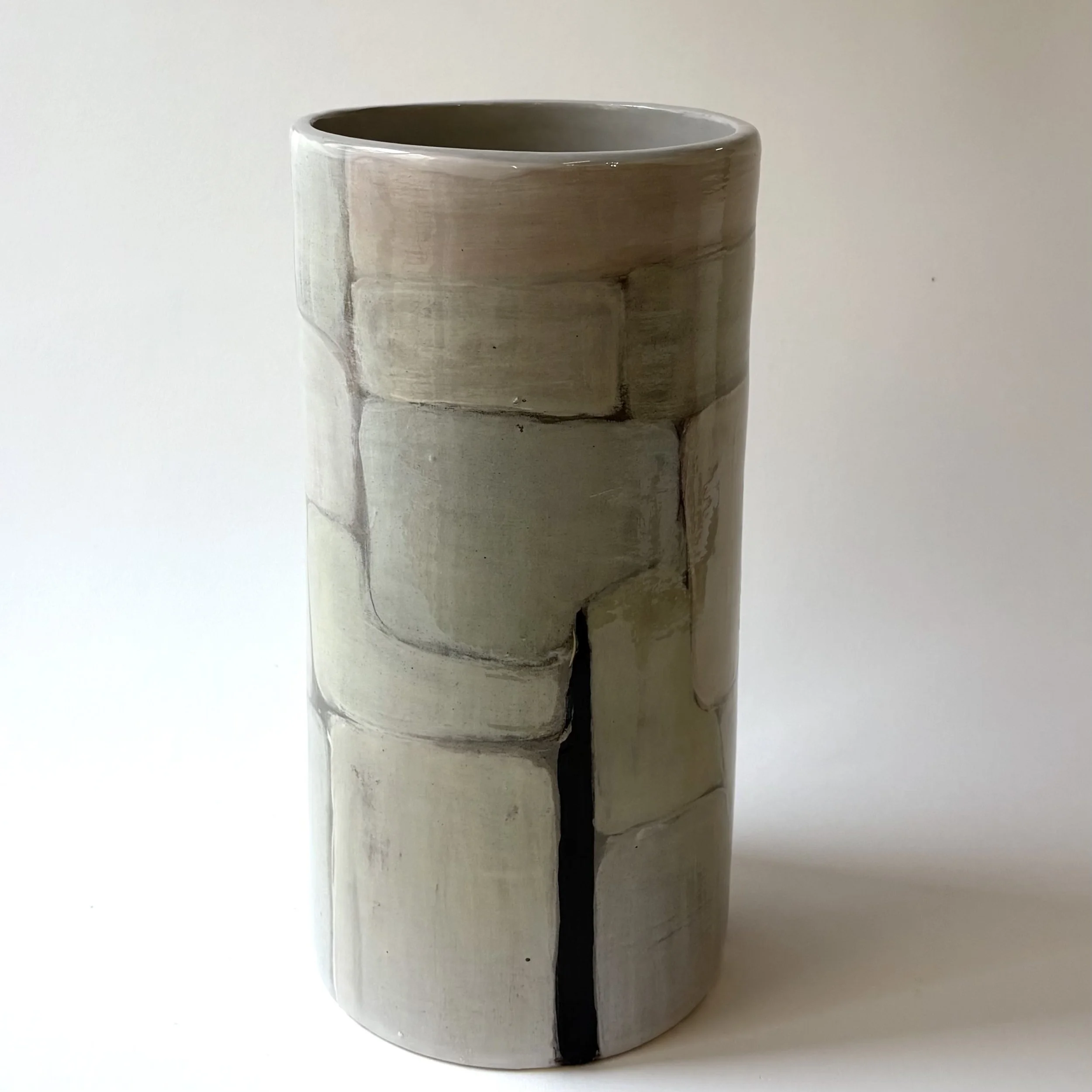 VASE patch camaïeu gris