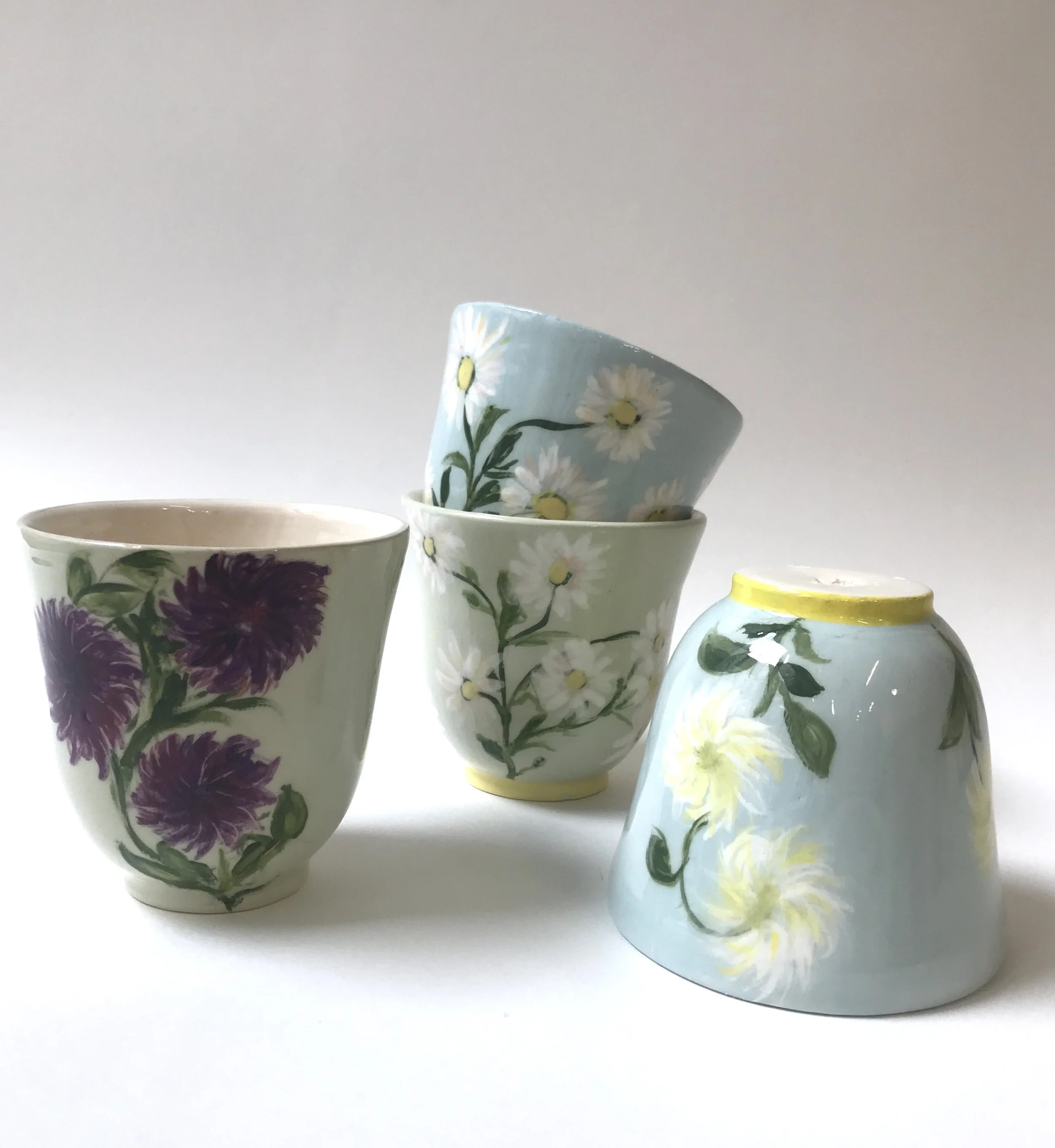 Tasses fleurs