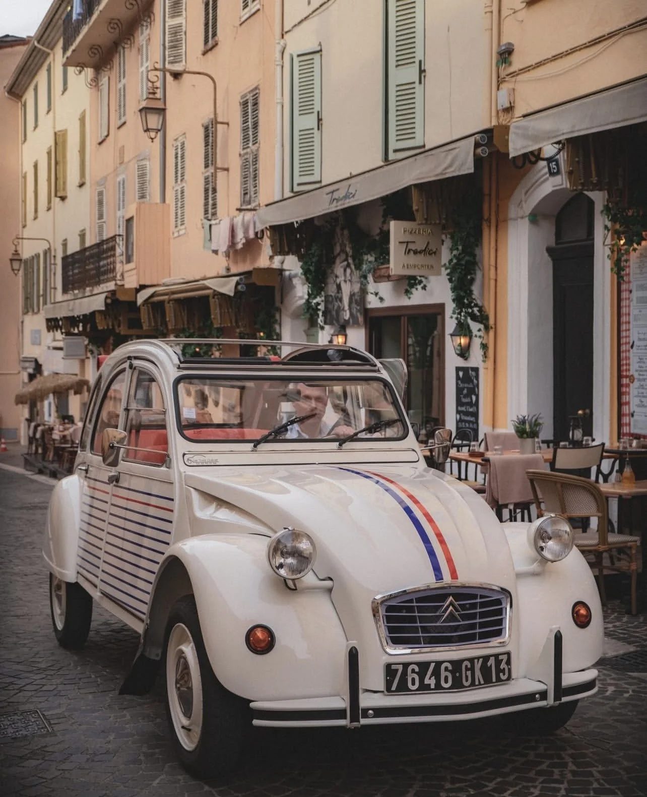 Experience the French Riviera in an iconic Citroen 2CV car