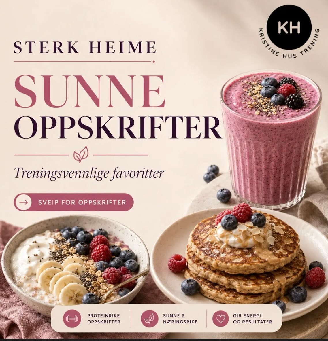 GJER DET ENKELT

Sm&aring; val du klarer &aring; gjenta gir st&oslash;rst effekt over tid.

Du treng ikkje ete perfekt.
Du treng ein plan som passar kvardagen din.

3 enkle reglar:

1. Ha protein i kvart m&aring;ltid
2. Legg til frukt, b&aelig;r elle