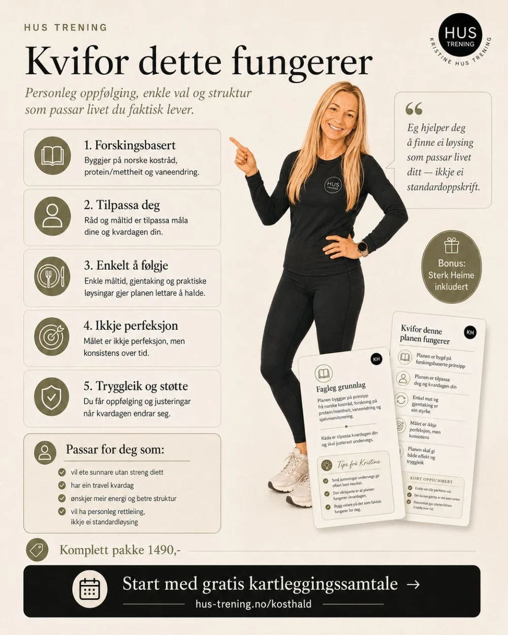 Kvifor digital kosthaldsrettleiing fungerer: personleg oppfølging, enkle val og struktur
