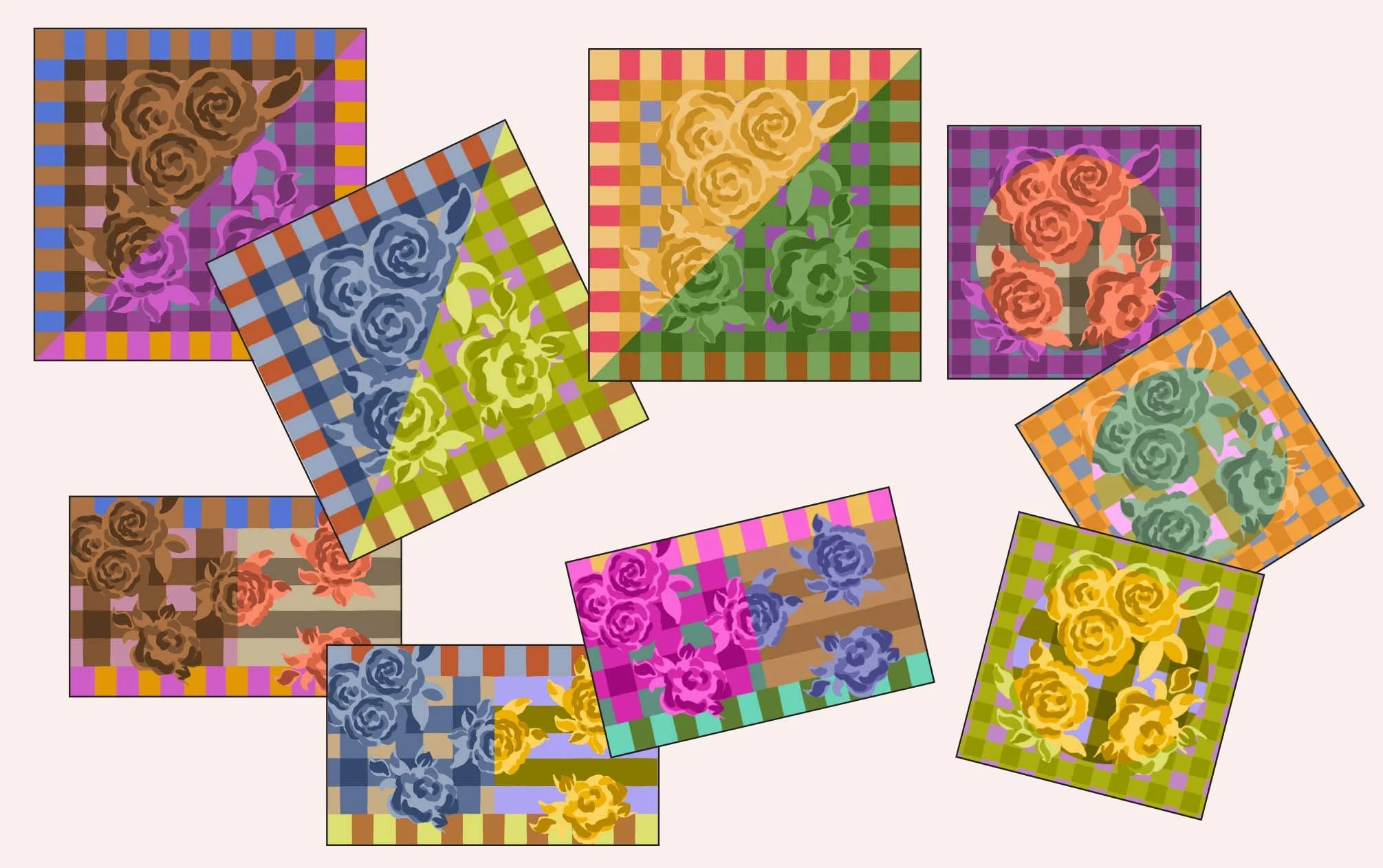 Signature Rose Print Cushion Covers