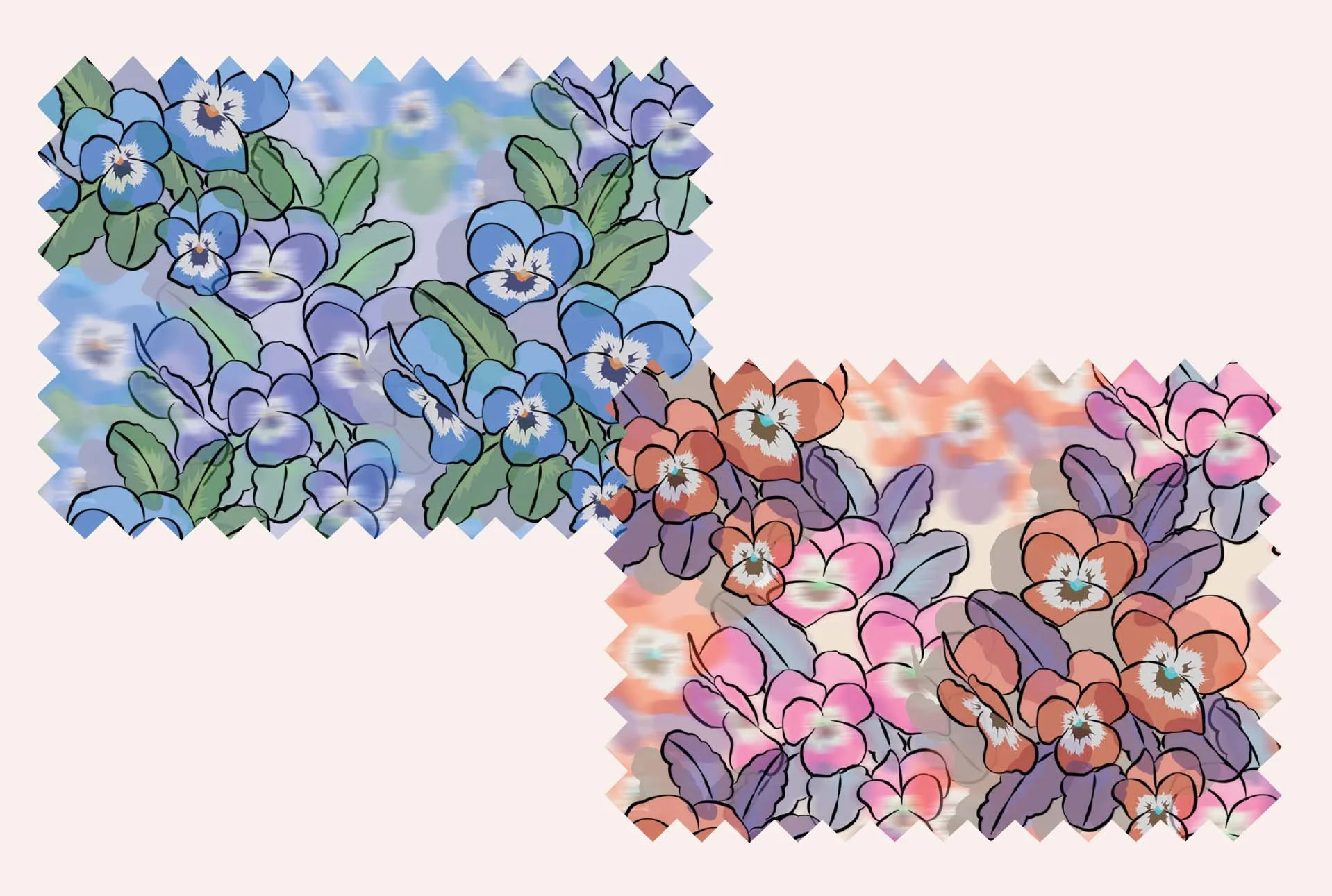 Pansies Swatches