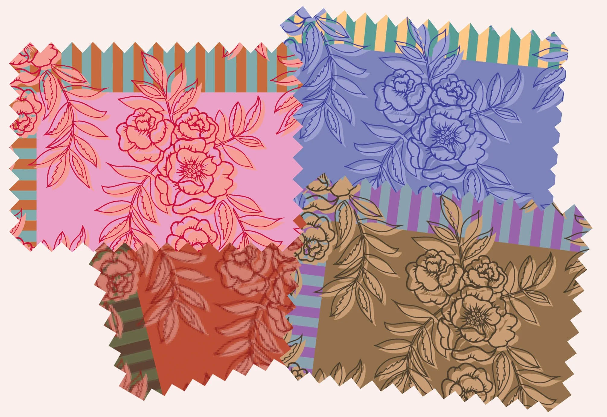 Peonies Swatches