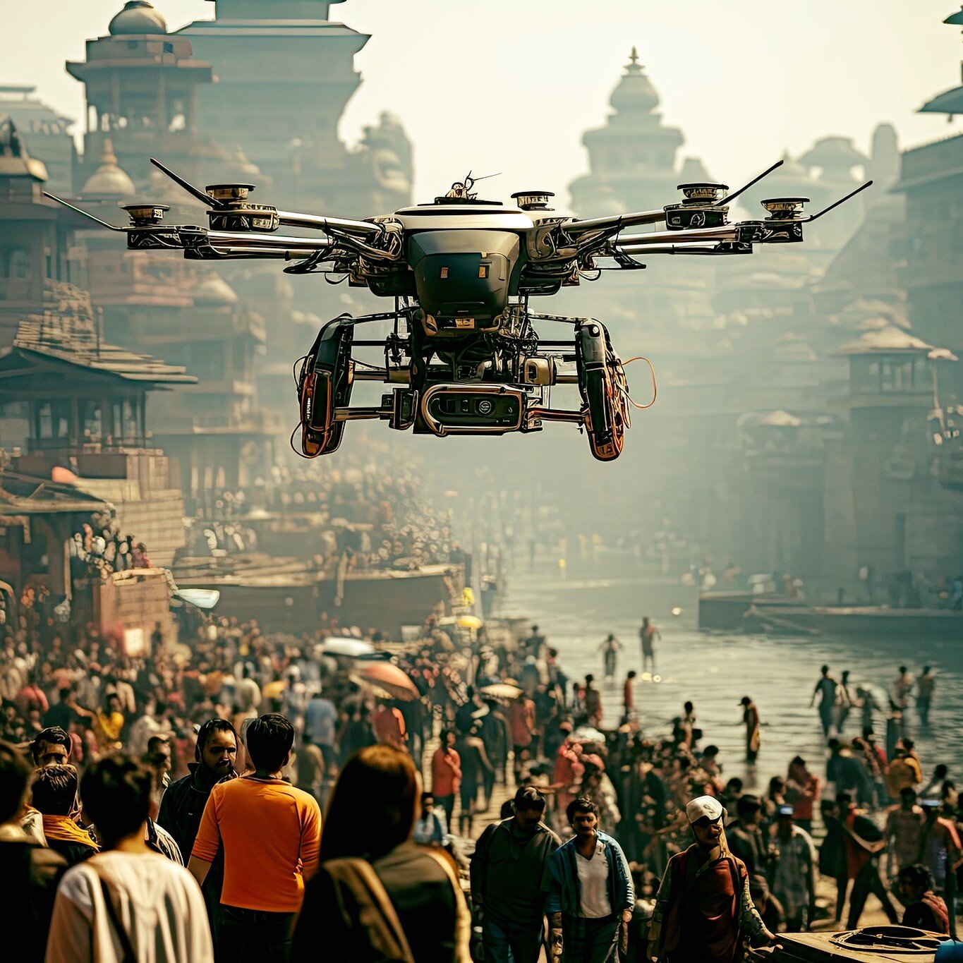Drones and Robots Surveillance
.
.
.
.
.
#planetbpop #scifiart #sciencefictionart #futuristicart
#spaceart #dystopianart #scifi #technoart
#futurismart #conceptart #aiartworks #dystopia #generativeart
#proceduralart #sciencefictionfans #scifiworld
#s