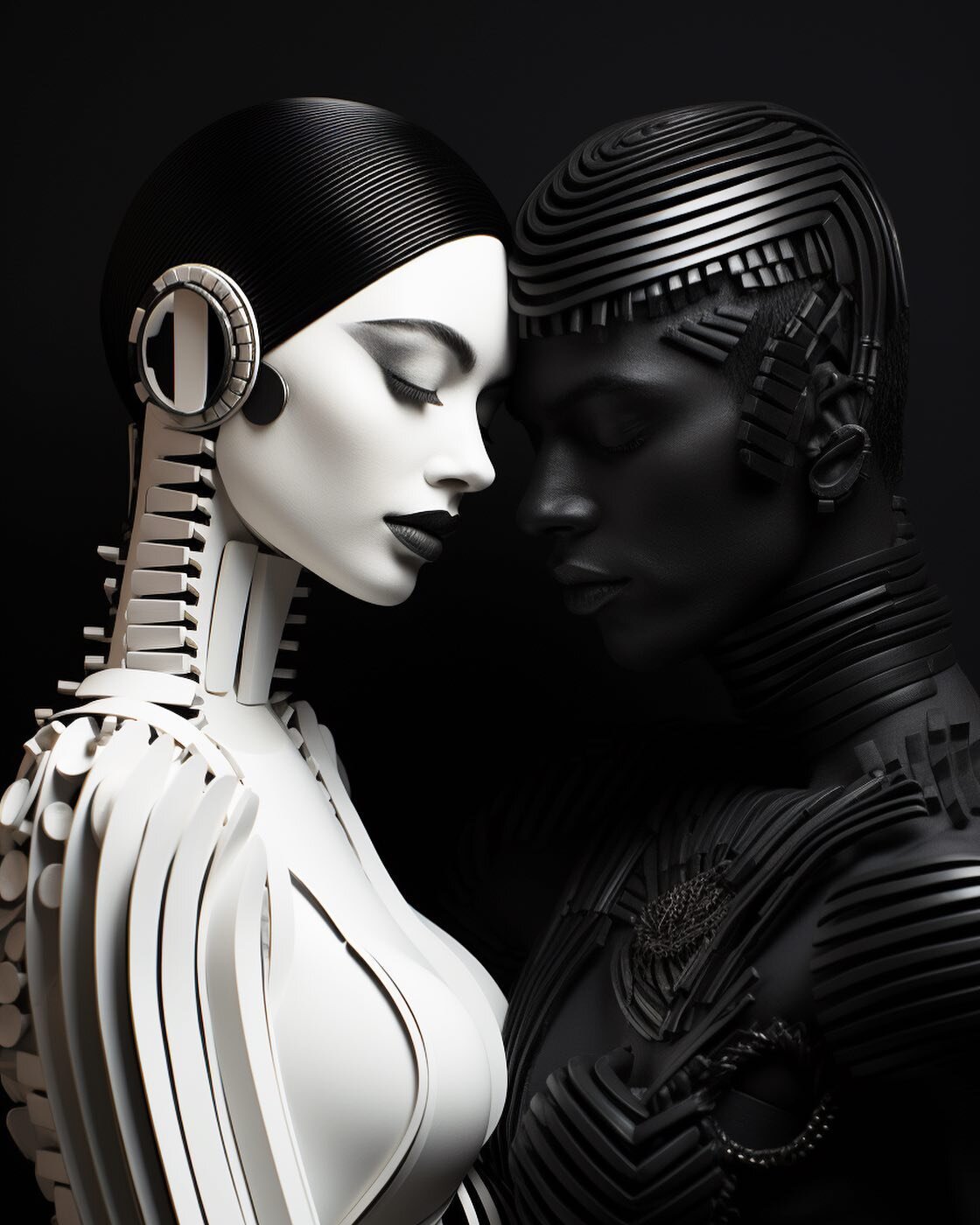 Love at first sight
.
.
.
#genaigirl #scifiart #sciencefictionart #futuristicart
#mechart #dystopianart
#robotics #bionics #love #exmachina #utopiaart #technoart #robots #uncannyvalley
#futurismart #surreal
#proceduralart #scifiworld
#scifilover #sci