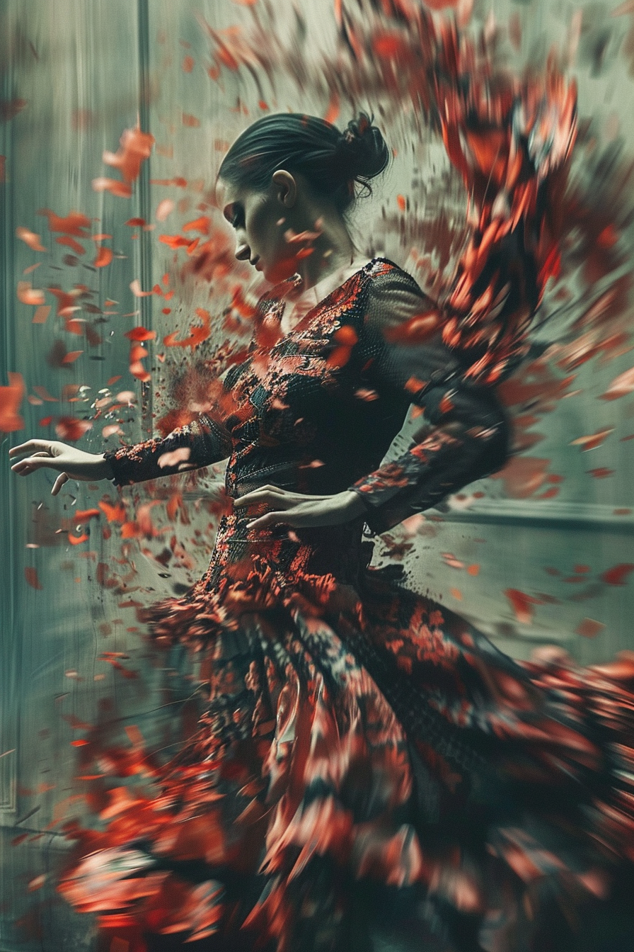 Flamenco Fervor: A Dance of Shadows and Hues