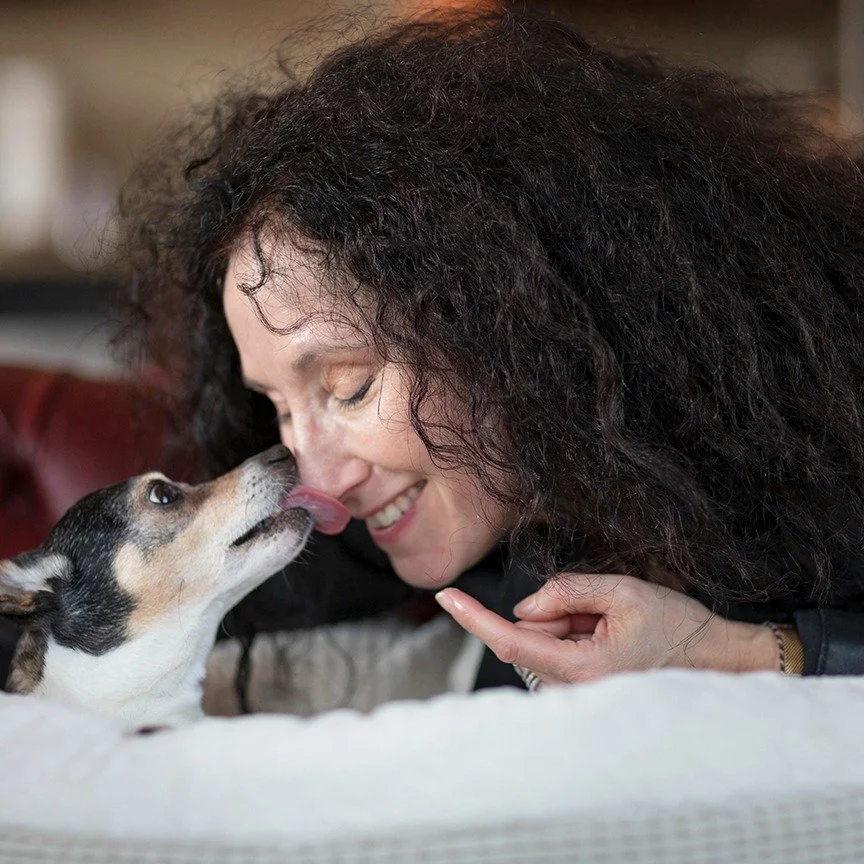 Remembering Olive - I came across this picture of sweet Olive (who is now in spirit 💜🌈) and me when I had my first photoshoot for animal communication. 

Or maybe I was prompted??? 

@kelleykiki who is @louietherattie captured us so beautifully tha