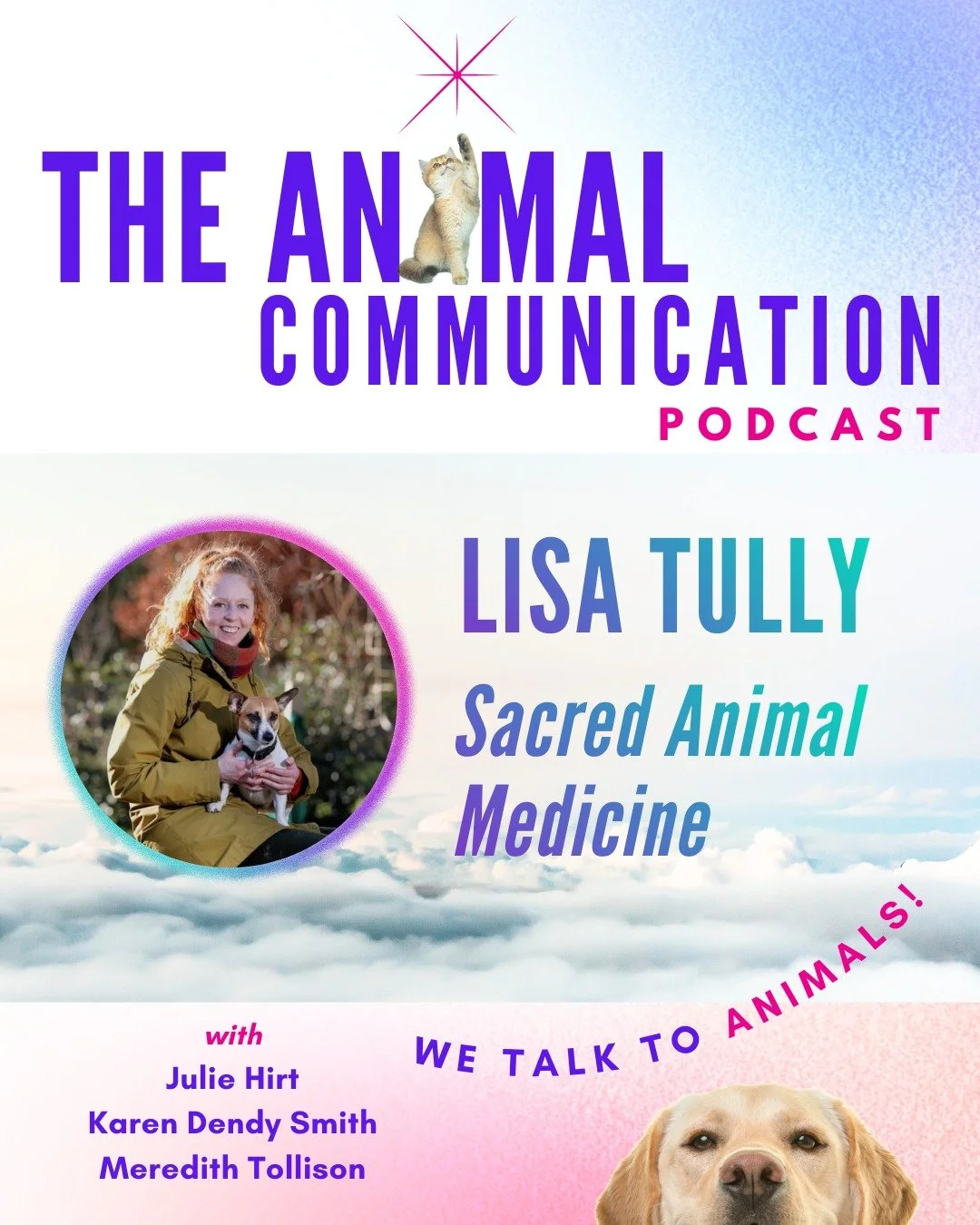 🐾💖 NEW EPISODE: Lisa Tully - Sacred Animal Medicine

In this episode animal healer and communicator @animalhealinglisatully joins @karendendysmith_intuitive, @meredithtollison and @juliehirt_intuitive for a deeply moving conversation about mirrorin