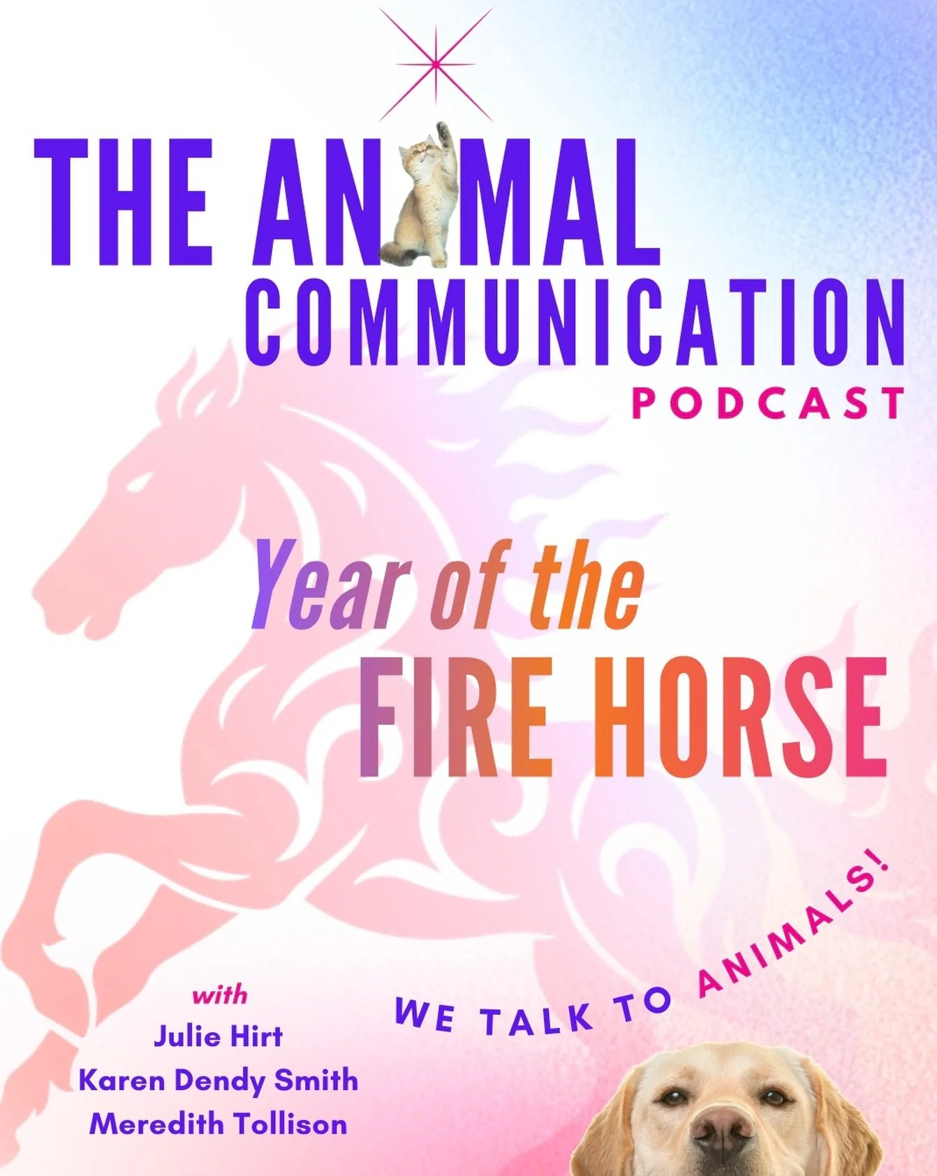 ⭐️🔥🐴NEW EPISODE!
As we approach the rare Year of the Fire Horse, @meredithtollison , @juliehirt_intuitive and @karendendysmith_intuitive explore what this bold, catalytic energy invites - and what it asks us to tend with care. 

Reflecting on perso