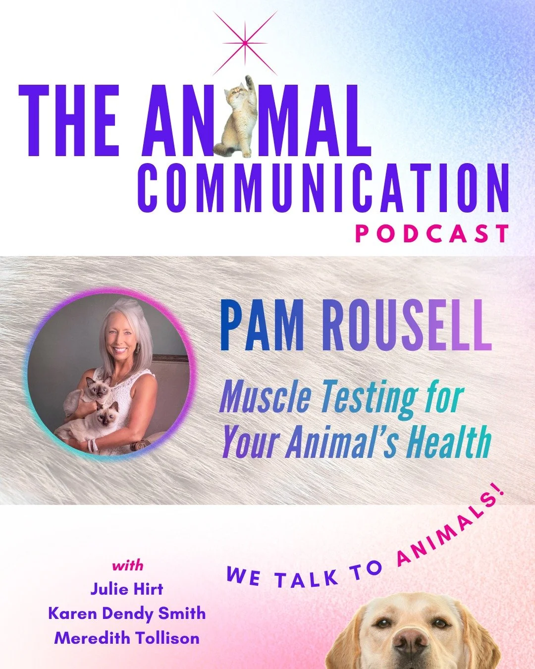 🐾💖 NEW EPISODE: Pam Rousell - Muscle Testing for Your Animal's Health

What if your pet's body already knew exactly what it needed &mdash; and you just needed the right tool to ask? 

In this episode, we sit down with Pam Roussell of @purrrfectlyho