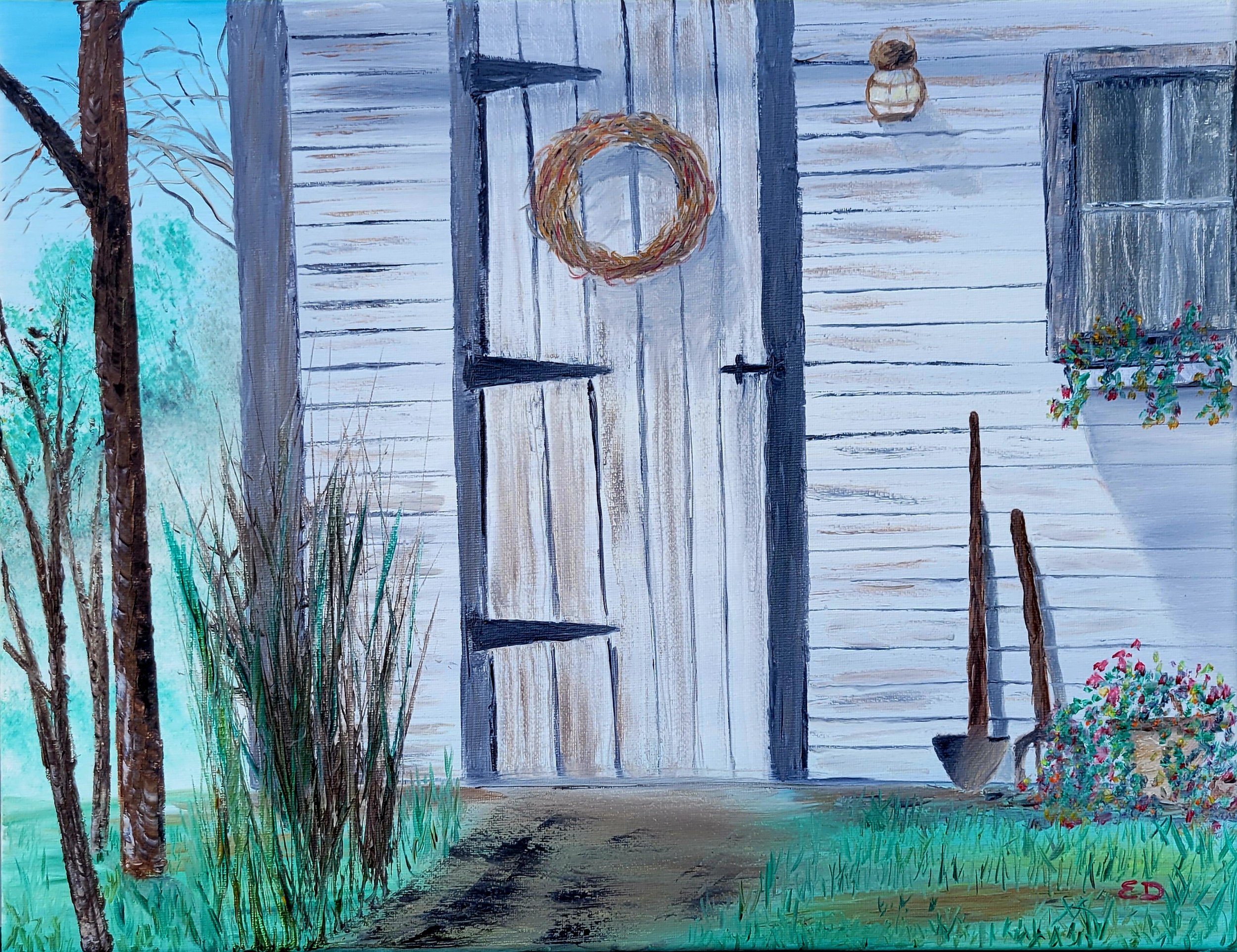 White Shed 20x16 oil on canvas NFS
---
This art piece is available as an affordable canvas print from RDRY.store. Fade-resistant prints stretched on sturdy frames for vivid color and crisp detail. Multiple sizes, gallery-wrapped edges, and easy-hang 