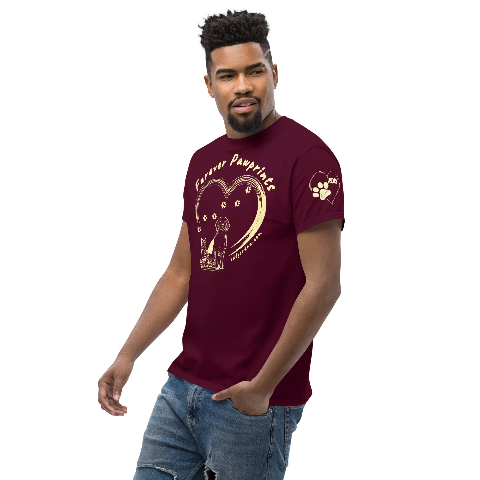 unisex-classic-tee-maroon-left-front-6876850f9c1dc.png