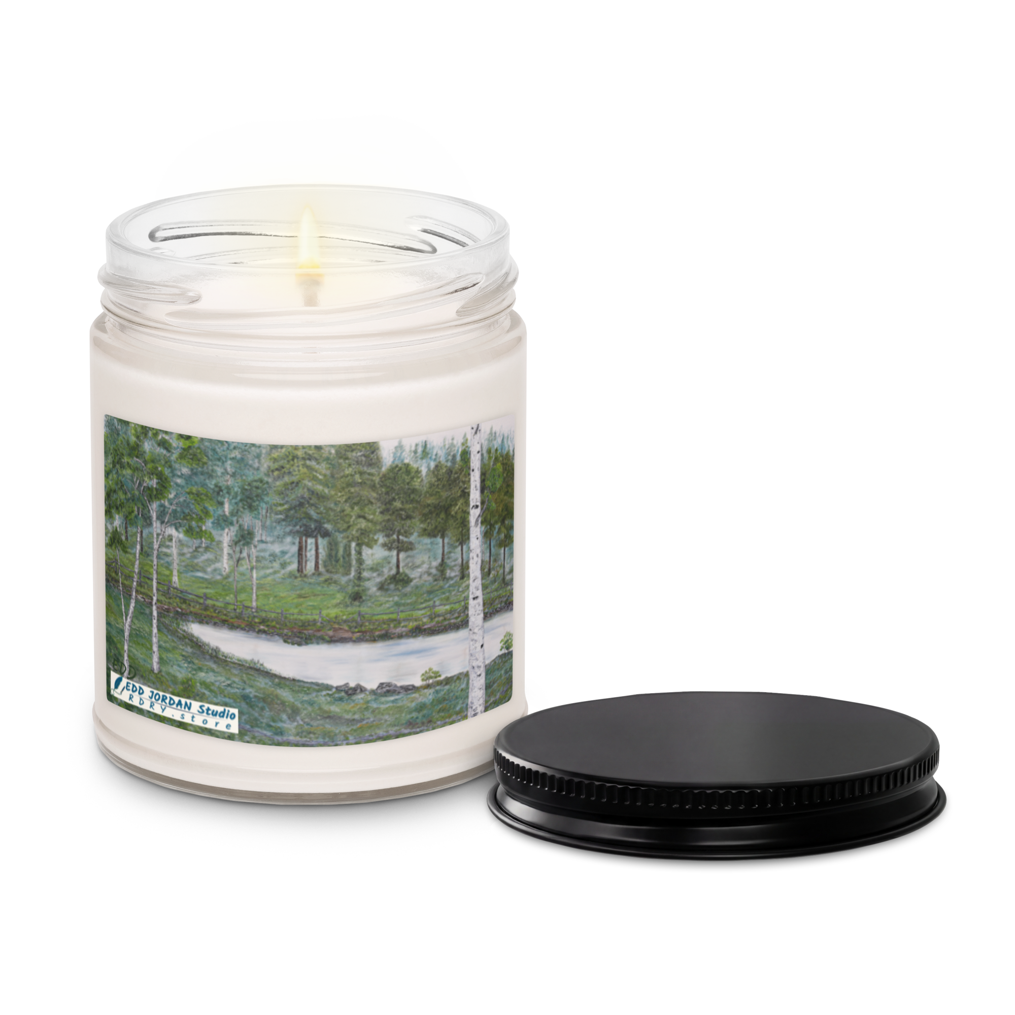 RDRY Woodland Pond Print 9oz Scented Soy Candle