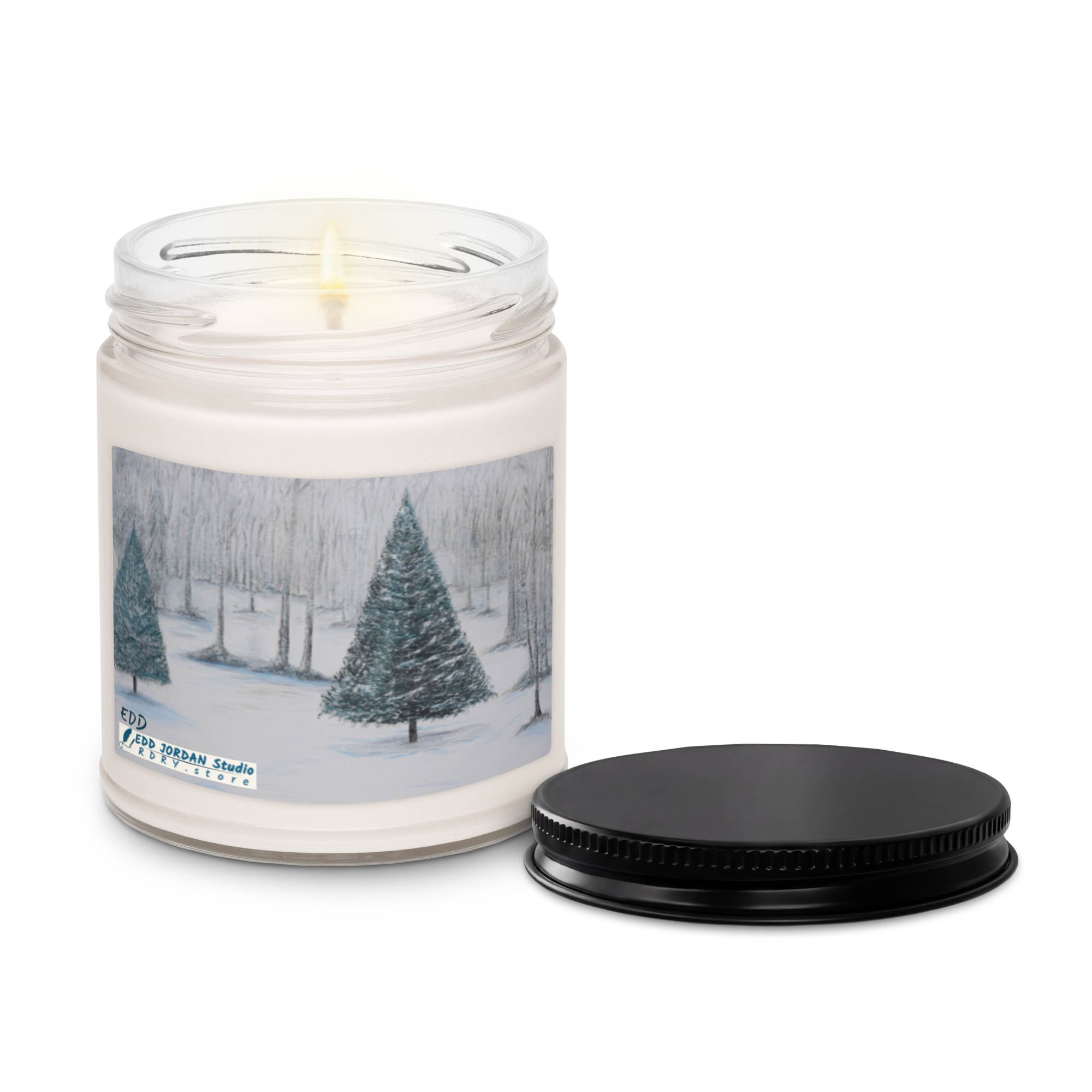 RDRY Woodland Evergreens Print 9oz Scented Soy Candle