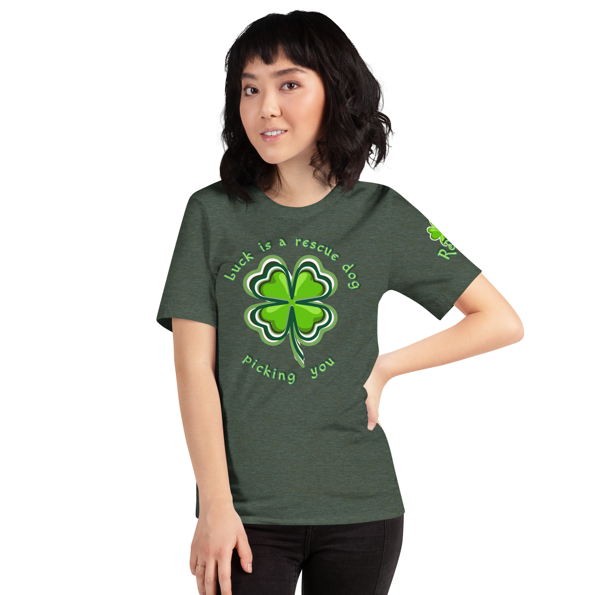 unisex-staple-t-shirt-heather-forest-front-6992308f83ea3.png