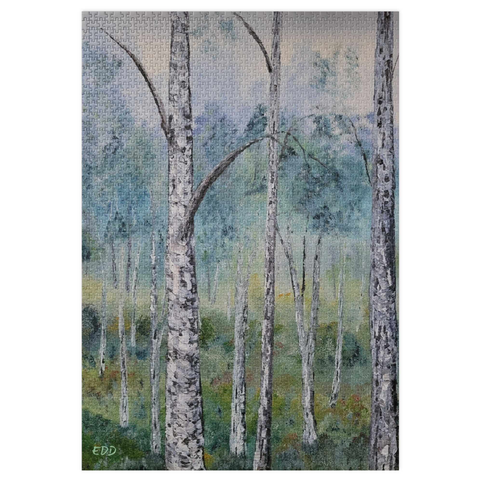 RDRY Moody Birch Jigsaw Puzzle with Tin. Available in 6 sizes 30-2000 pieces.