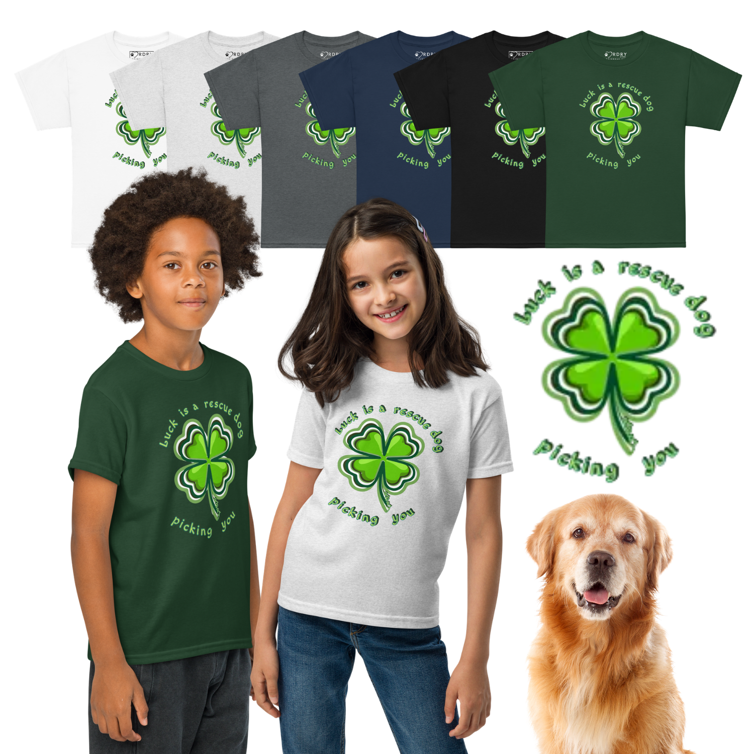 RDRY Lucky Clover Youth T-shirt