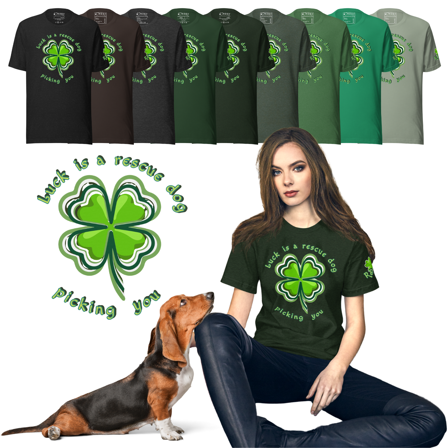 RDRY Lucky Clover Unisex T-shirt