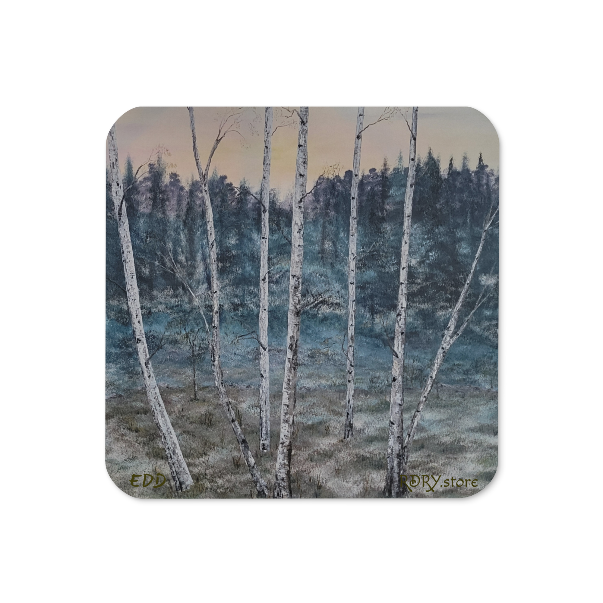 RDRY Missing Piece Cork-back Coaster